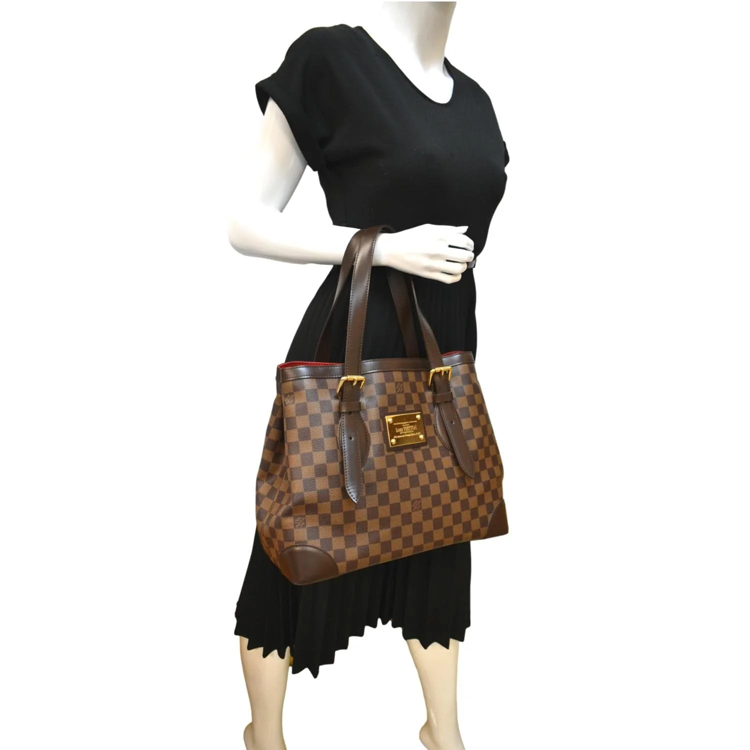 LOUIS VUITTON Hampstead PM Damier Ebene Shoulder Bag Brown - Image 2