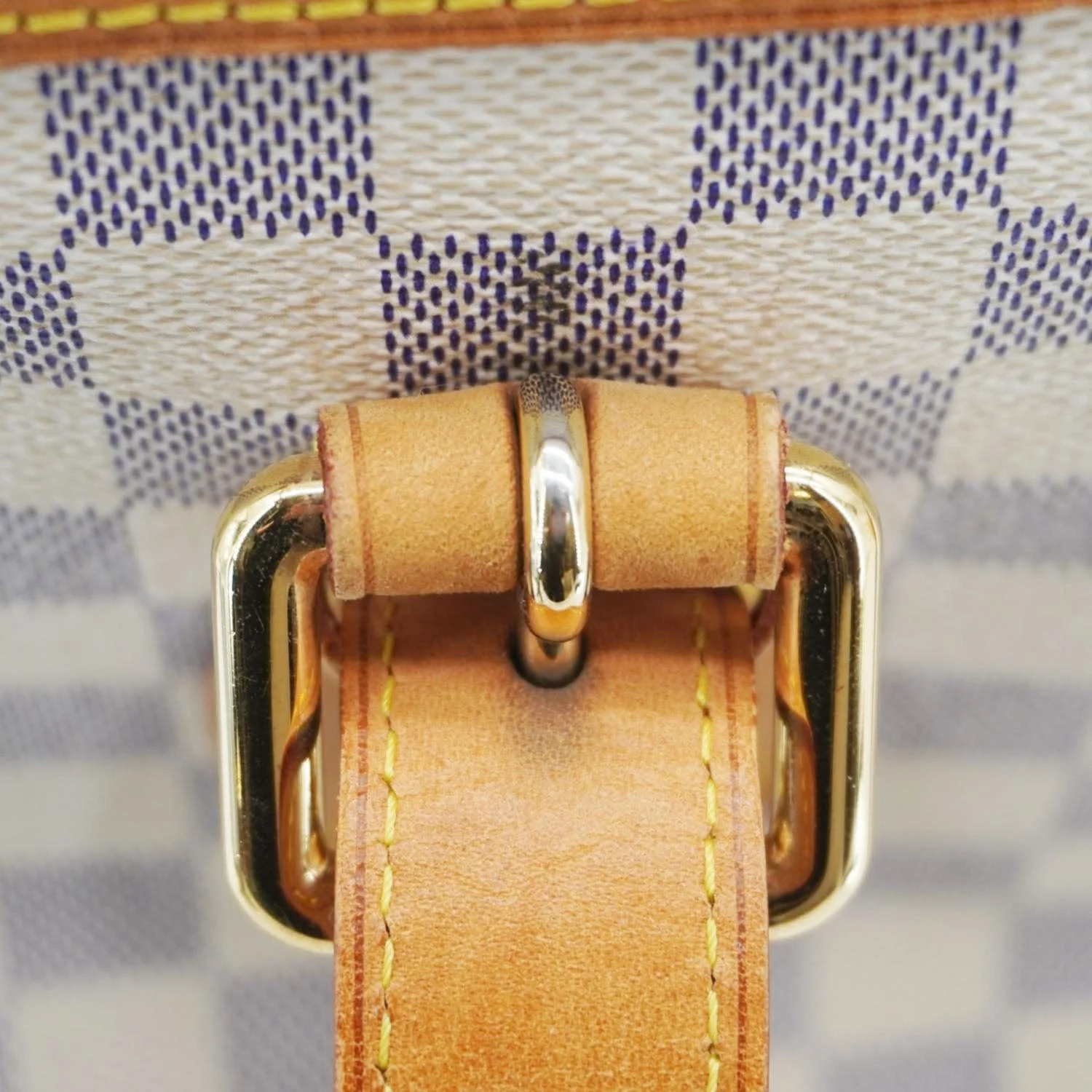 LOUIS VUITTON Hampstead PM Damier Azur Shoulder Bag White - Image 17