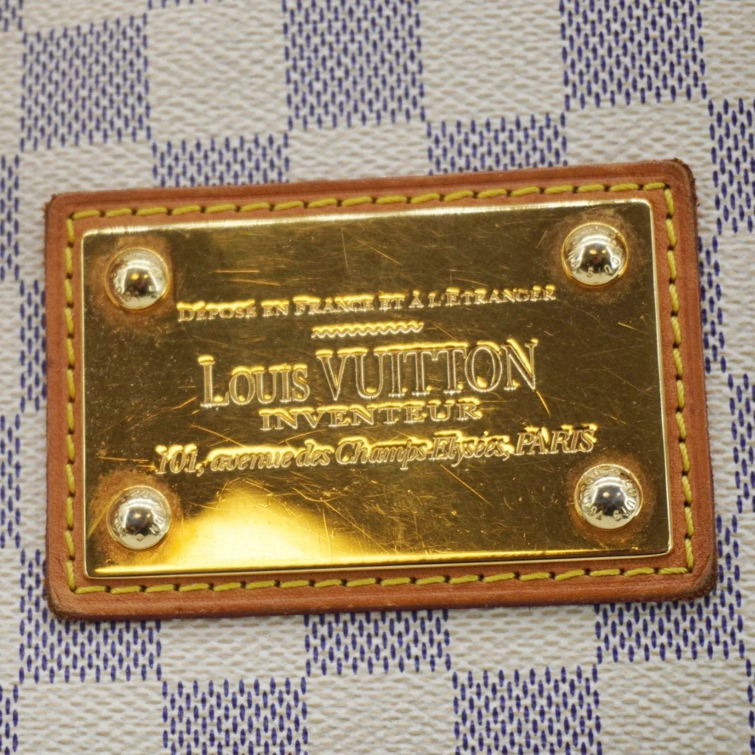 LOUIS VUITTON Hampstead PM Damier Azur Shoulder Bag White - Image 18