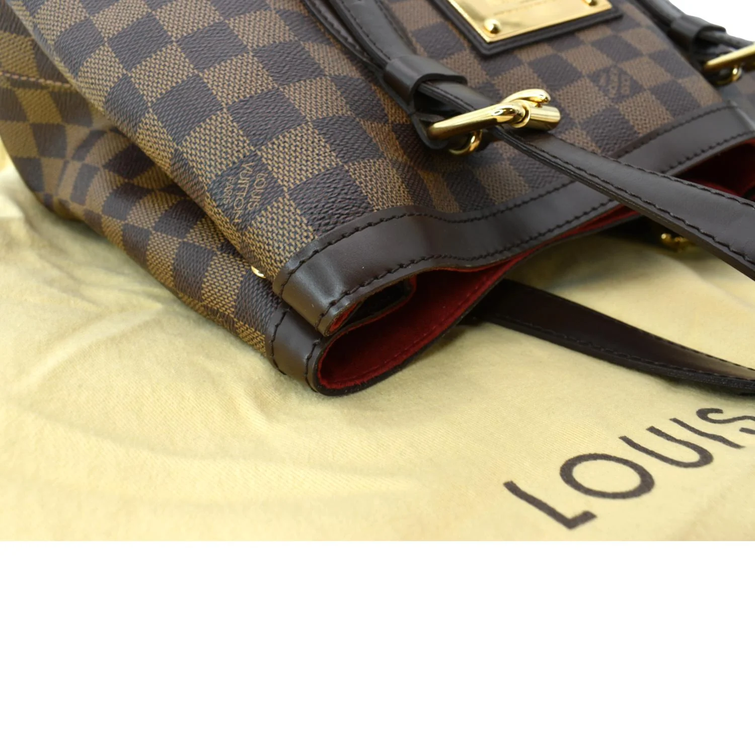 LOUIS VUITTON Hampstead PM Damier Ebene Shoulder Bag Brown - Image 5