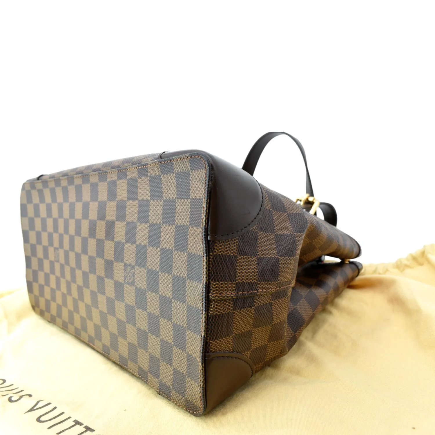 LOUIS VUITTON Hampstead PM Damier Ebene Shoulder Bag Brown - Image 8
