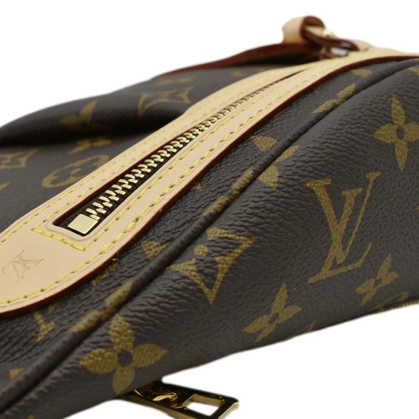 LOUIS VUITTON High Rise Monogram Canvas Bumbag Brown - Image 8