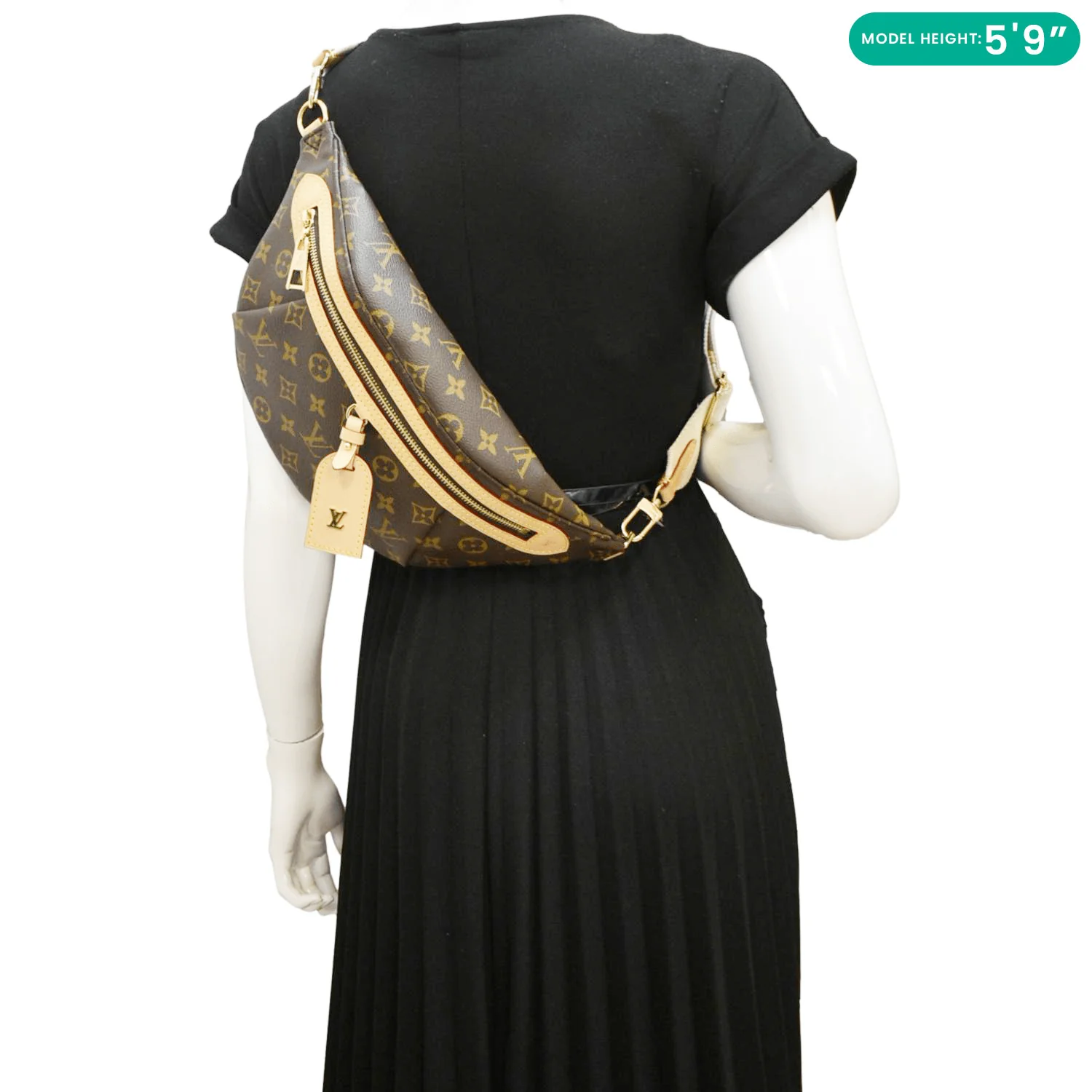 LOUIS VUITTON High Rise Monogram Canvas Bumbag Brown - Image 2