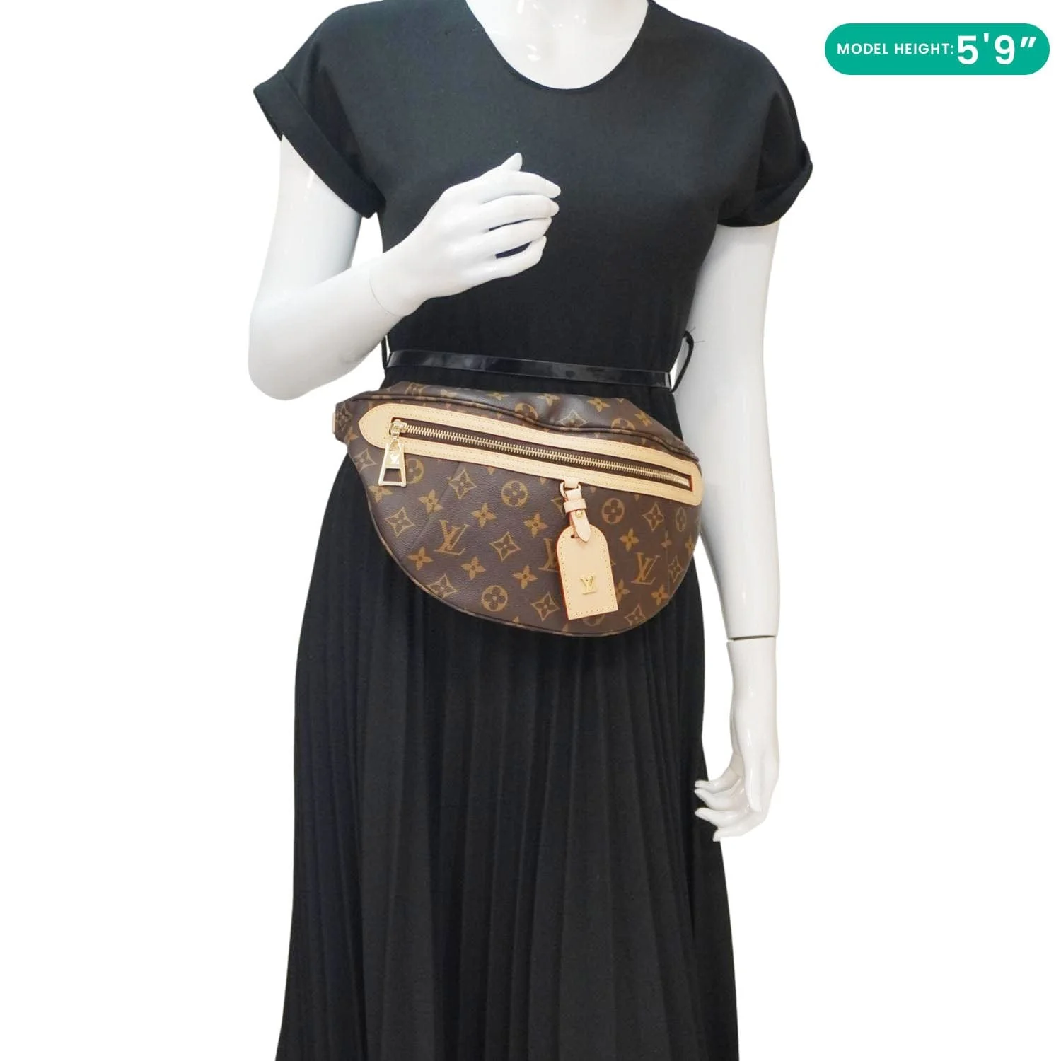 LOUIS VUITTON High Rise Monogram Canvas Bumbag Brown - Image 2