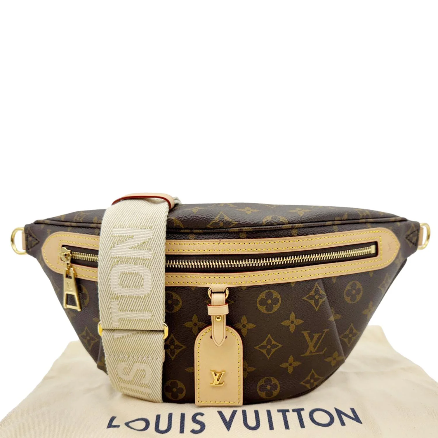 LOUIS VUITTON High Rise Monogram Canvas Bumbag Brown - Image 3