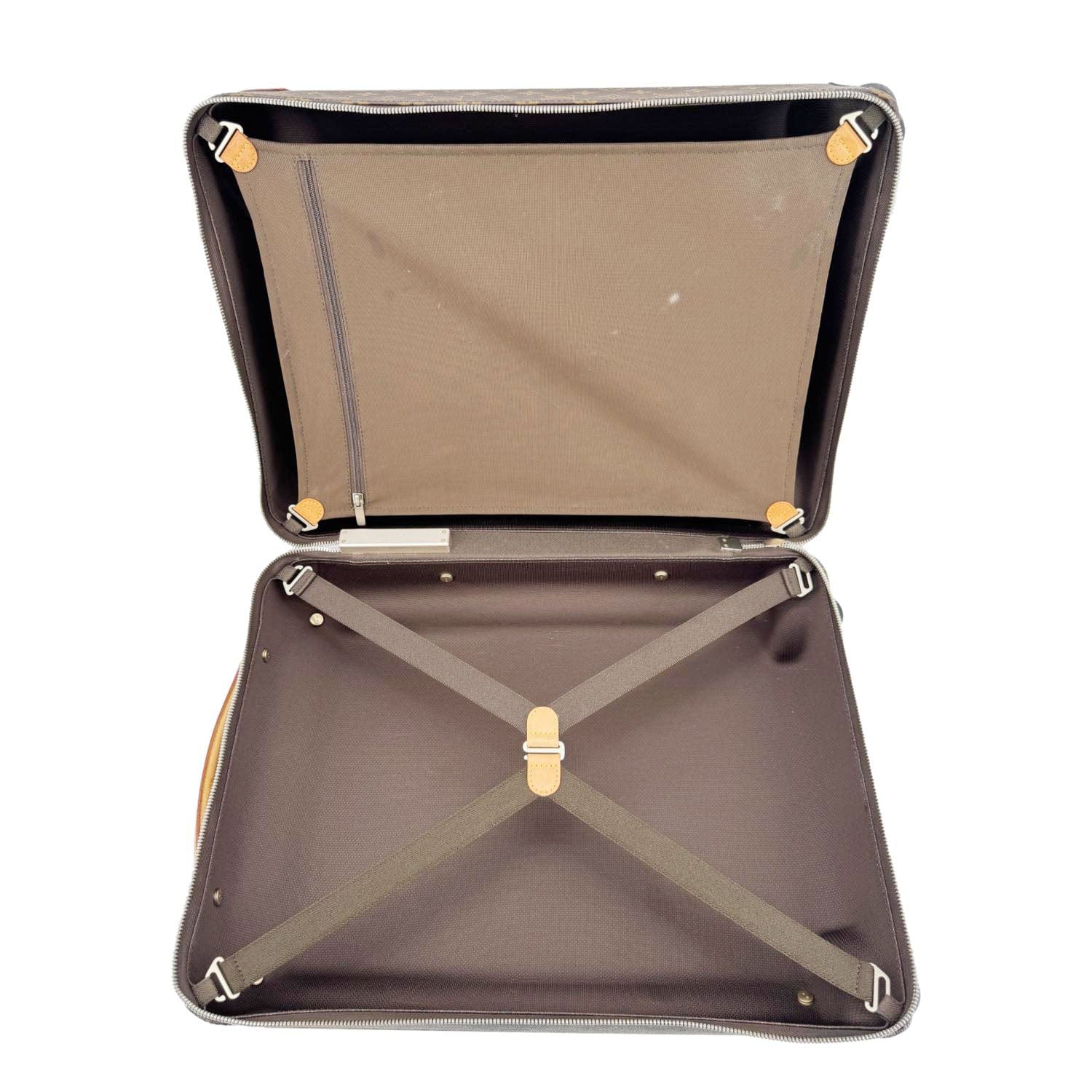 LOUIS VUITTON Horizon 55 My World Tour Monogram Canvas Travel Bag Brown - Image 20