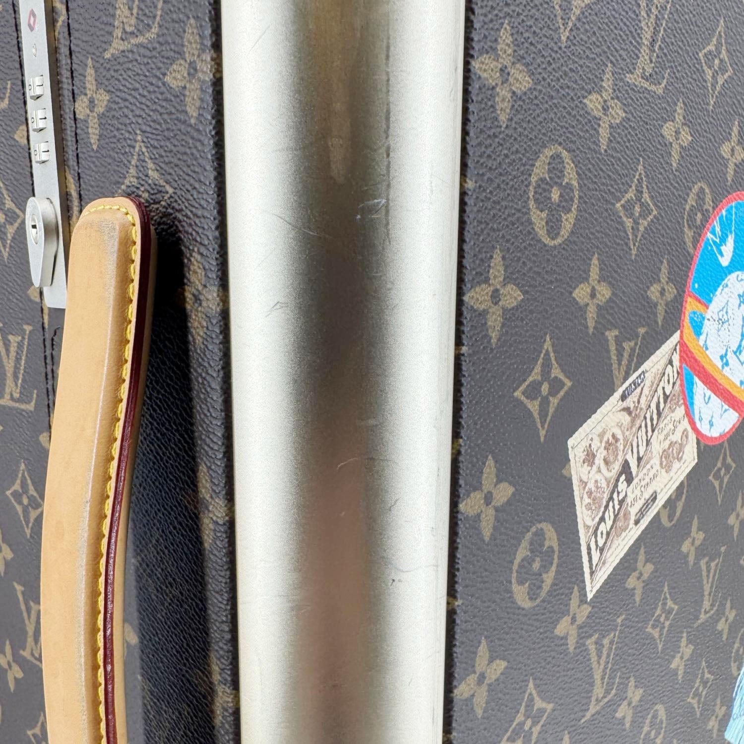 LOUIS VUITTON Horizon 55 My World Tour Monogram Canvas Travel Bag Brown - Image 21