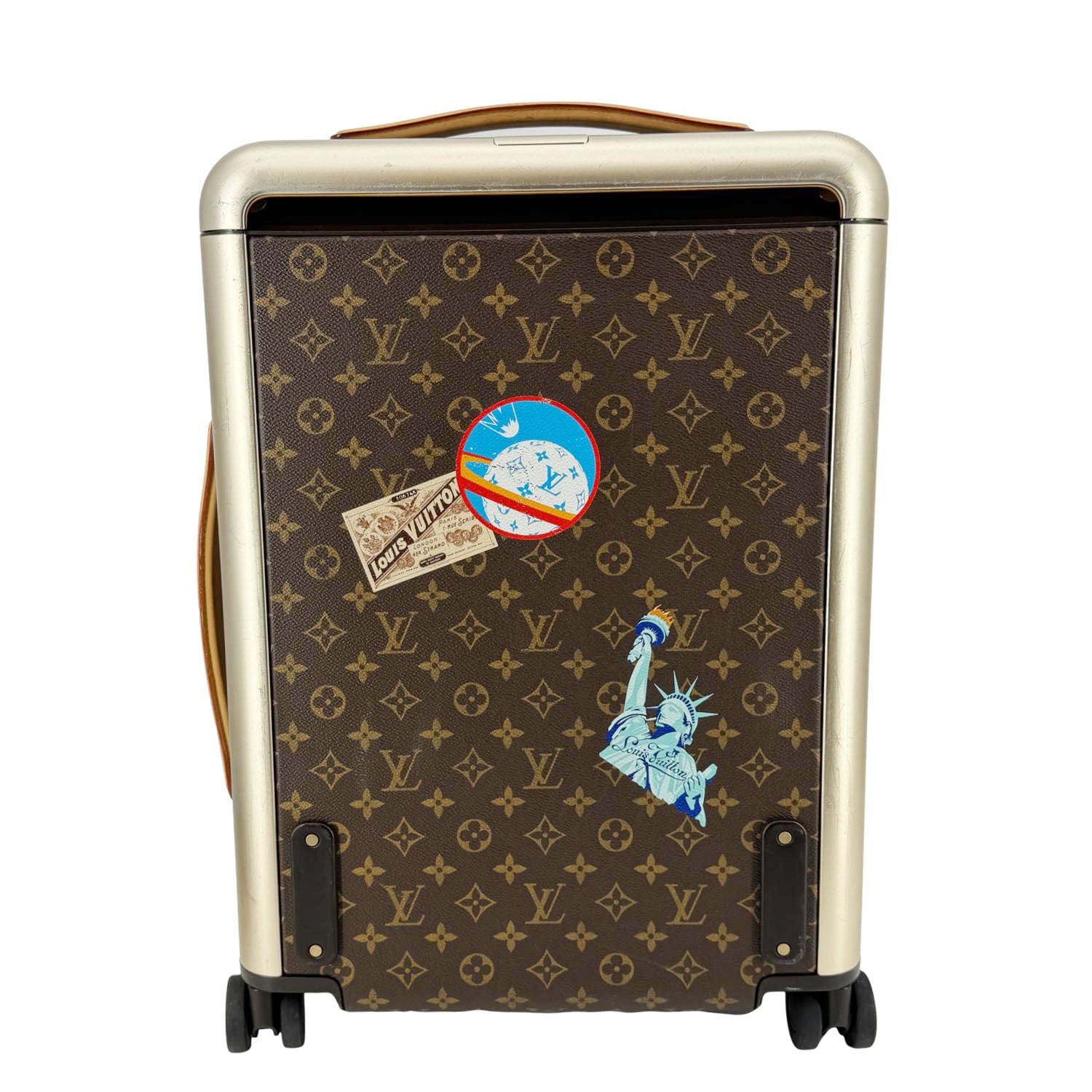 LOUIS VUITTON Horizon 55 My World Tour Monogram Canvas Travel Bag Brown - Image 4