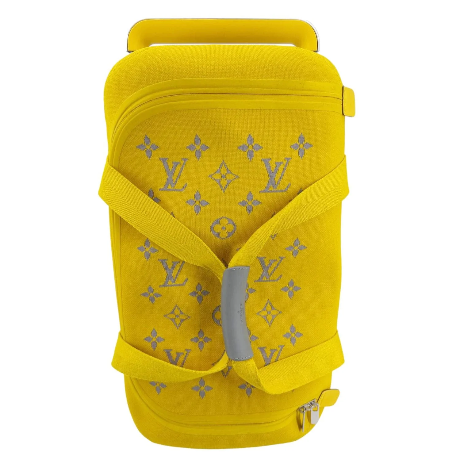 LOUIS VUITTON Horizon Soft 55 Monogram knit Duffle Bag Yellow - Image 2