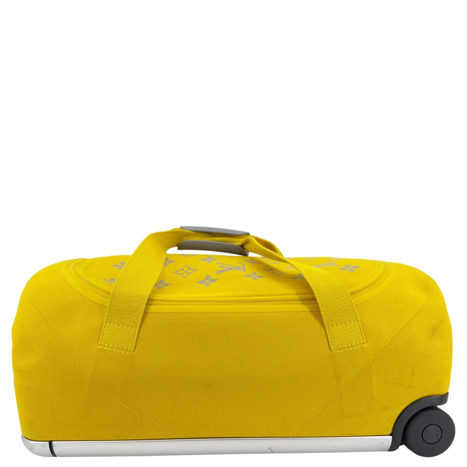 LOUIS VUITTON Horizon Soft 55 Monogram knit Duffle Bag Yellow - Image 5