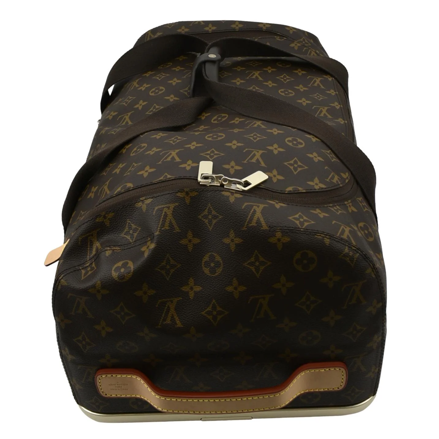 LOUIS VUITTON Horizon Soft 55 Monogram Canvas Rolling Duffle Bag Brown - Image 4