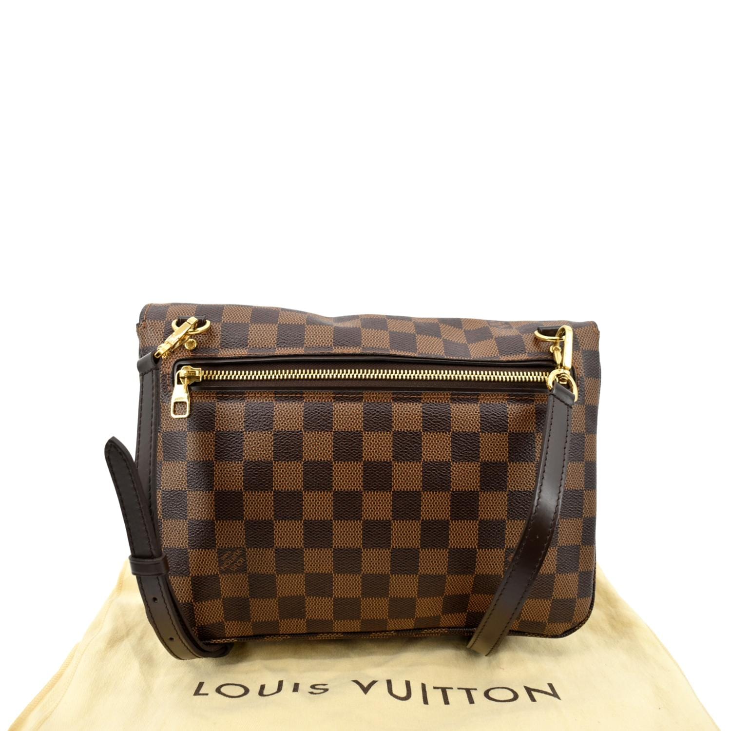 LOUIS VUITTON Hoxton GM Damier Ebene Crossbody Bag Brown - Image 3