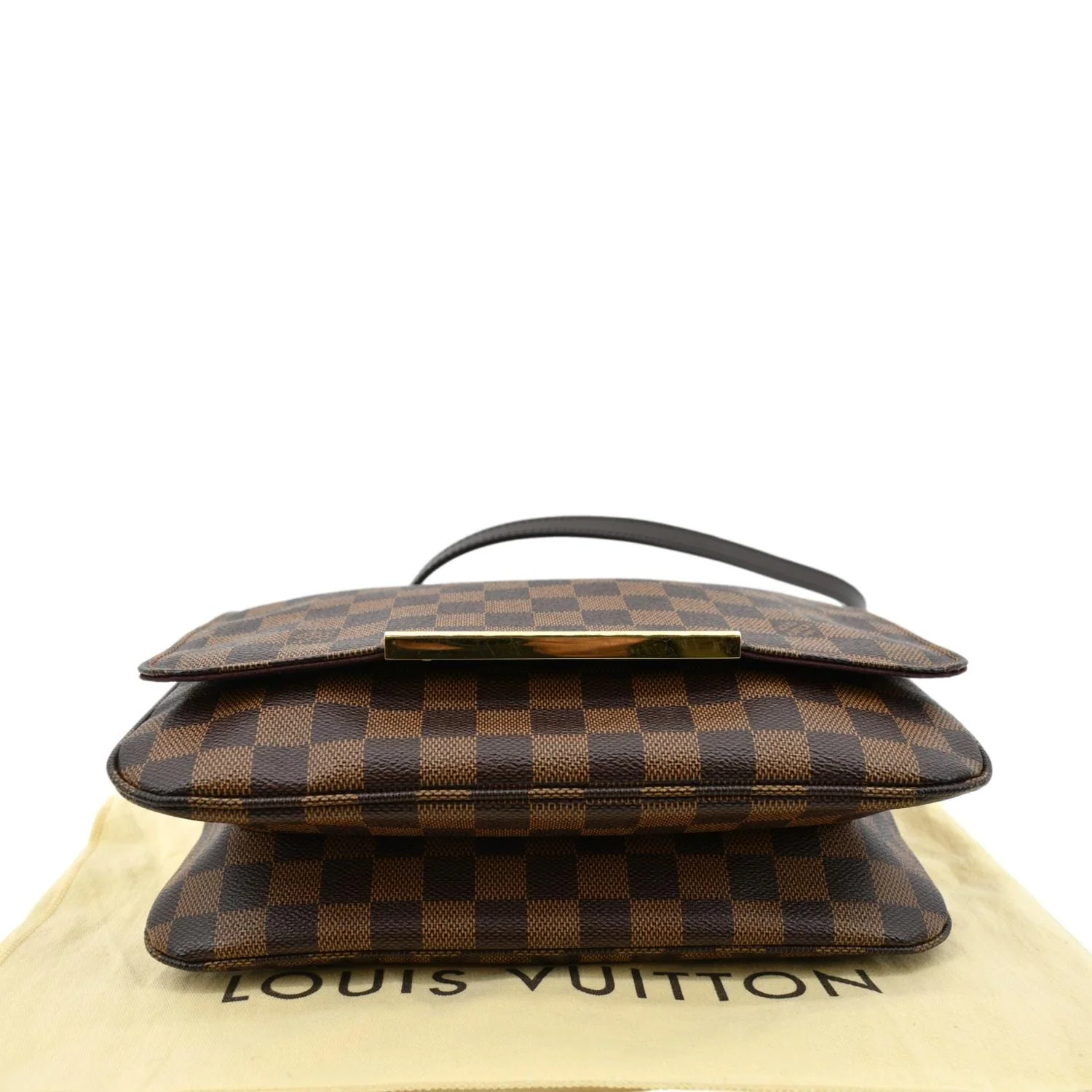 LOUIS VUITTON Hoxton GM Damier Ebene Crossbody Bag Brown - Image 9