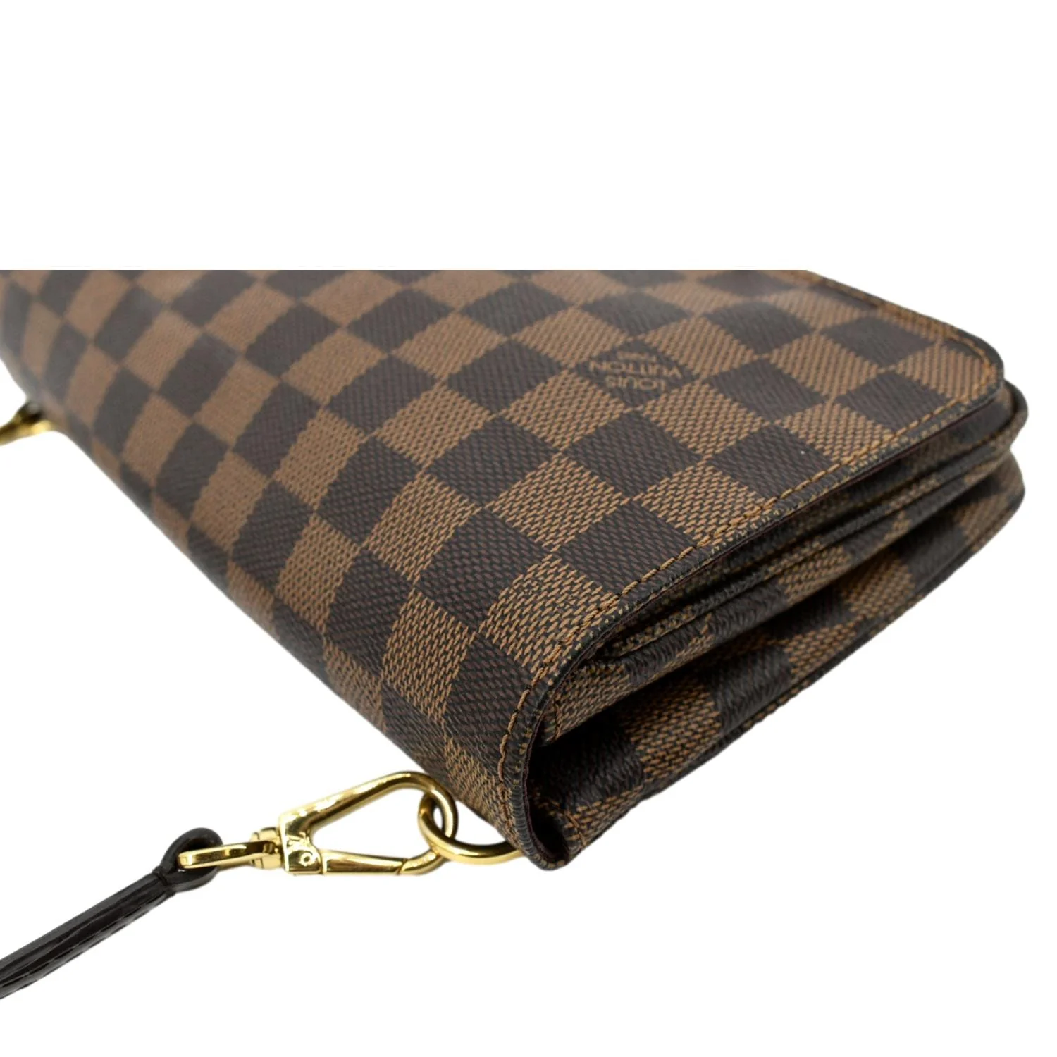 LOUIS VUITTON Hoxton PM Damier Ebene Crossbody Bag Brown - Image 7
