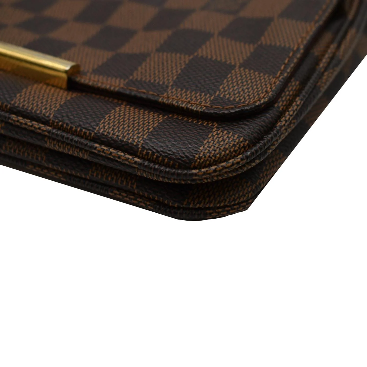 LOUIS VUITTON Hoxton PM Damier Ebene Crossbody Bag Brown - Image 7