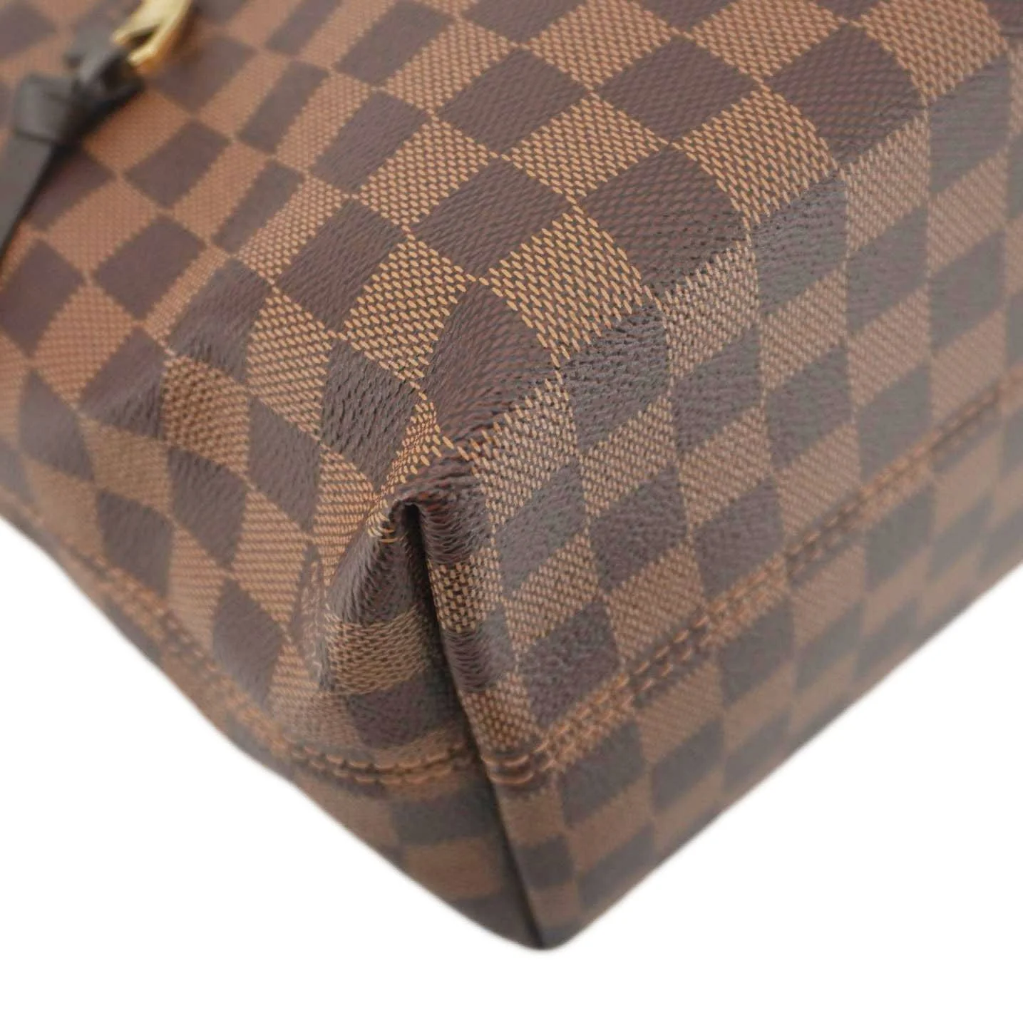 LOUIS VUITTON Iena MM Damier Ebene Shoulder Bag Brown - Image 10