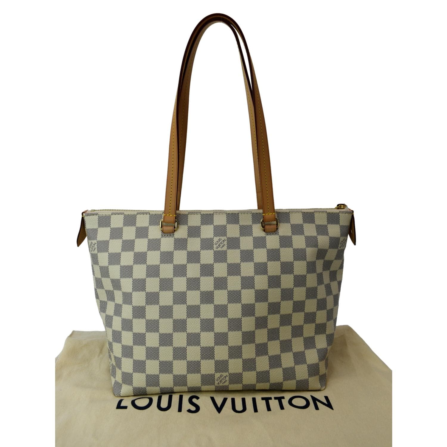 LOUIS VUITTON Iena PM Damier Azur Shoulder Bag White - Image 3
