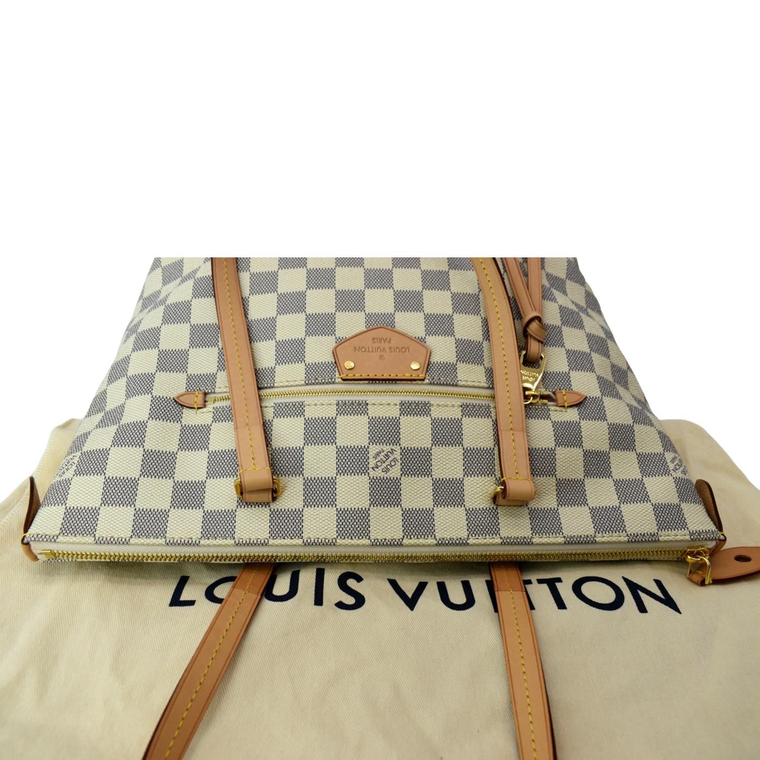 LOUIS VUITTON Iena PM Damier Azur Shoulder Bag White - Image 4
