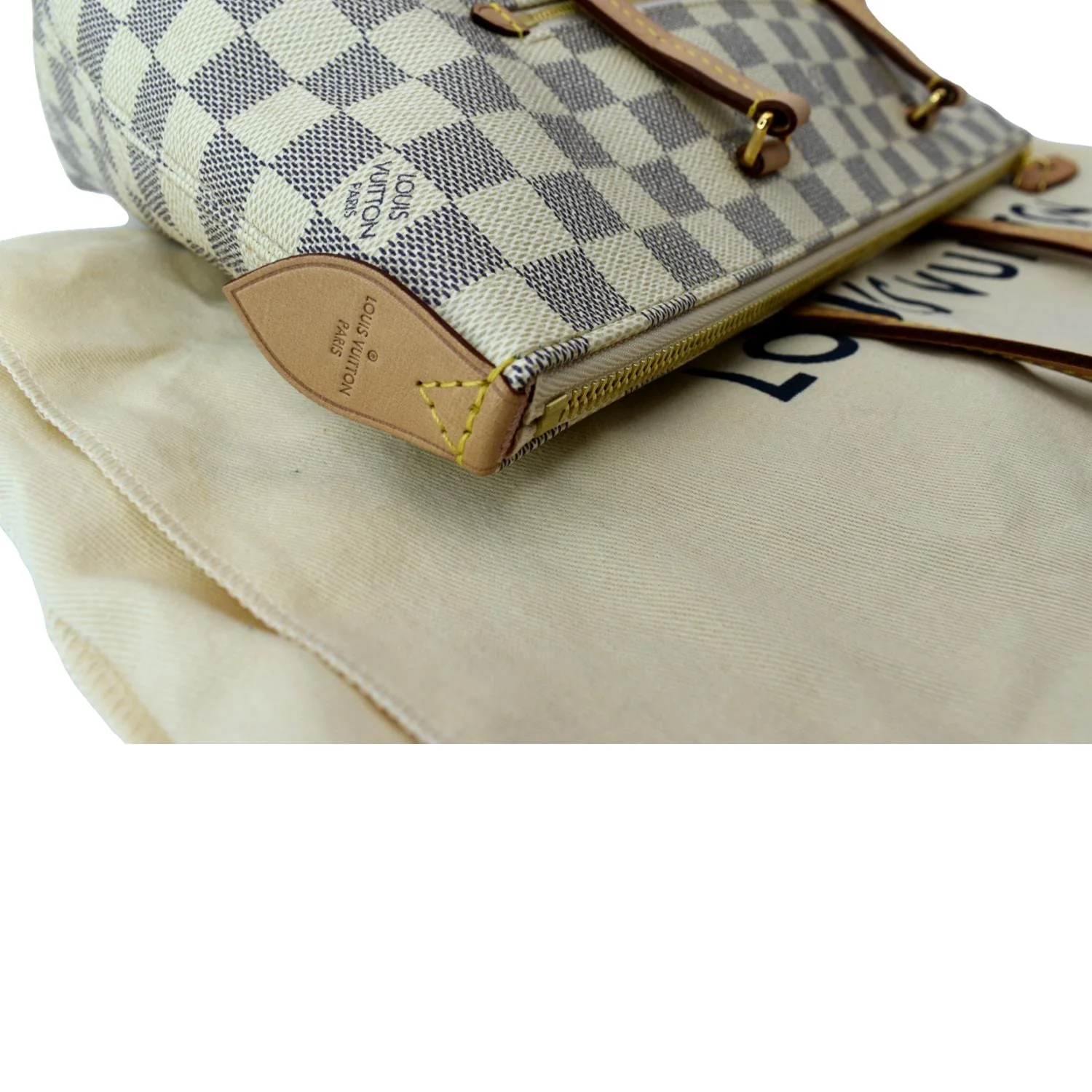 LOUIS VUITTON Iena PM Damier Azur Shoulder Bag White - Image 6