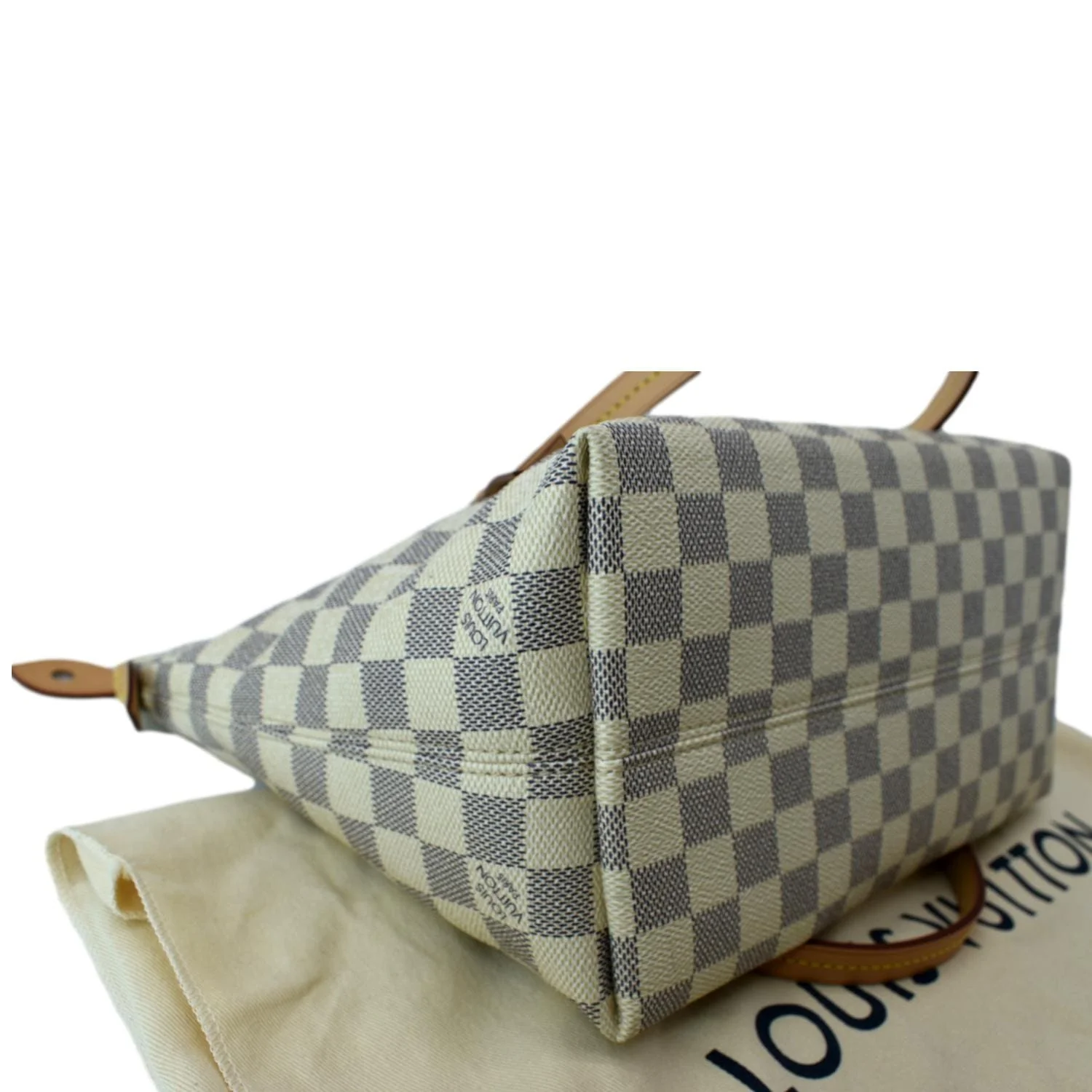 LOUIS VUITTON Iena PM Damier Azur Shoulder Bag White - Image 9
