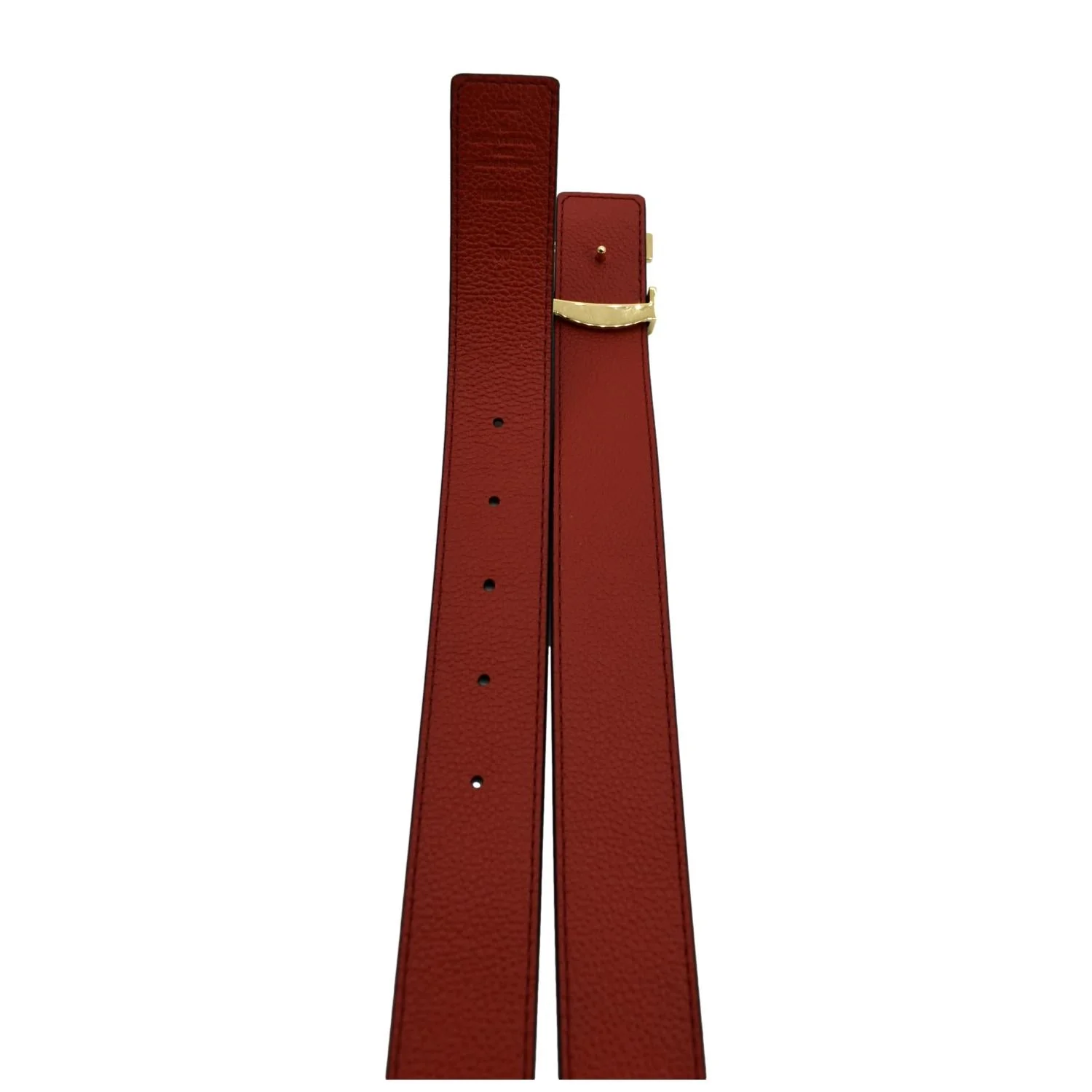 LOUIS VUITTON Monogram Canvas LV Initials Belt Brown Size 75/30 - Image 6
