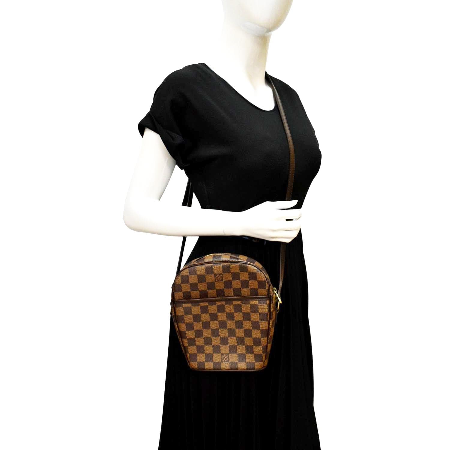 LOUIS VUITTON Ipanema GM Damier Ebene Crossbody Bag Brown - Image 2
