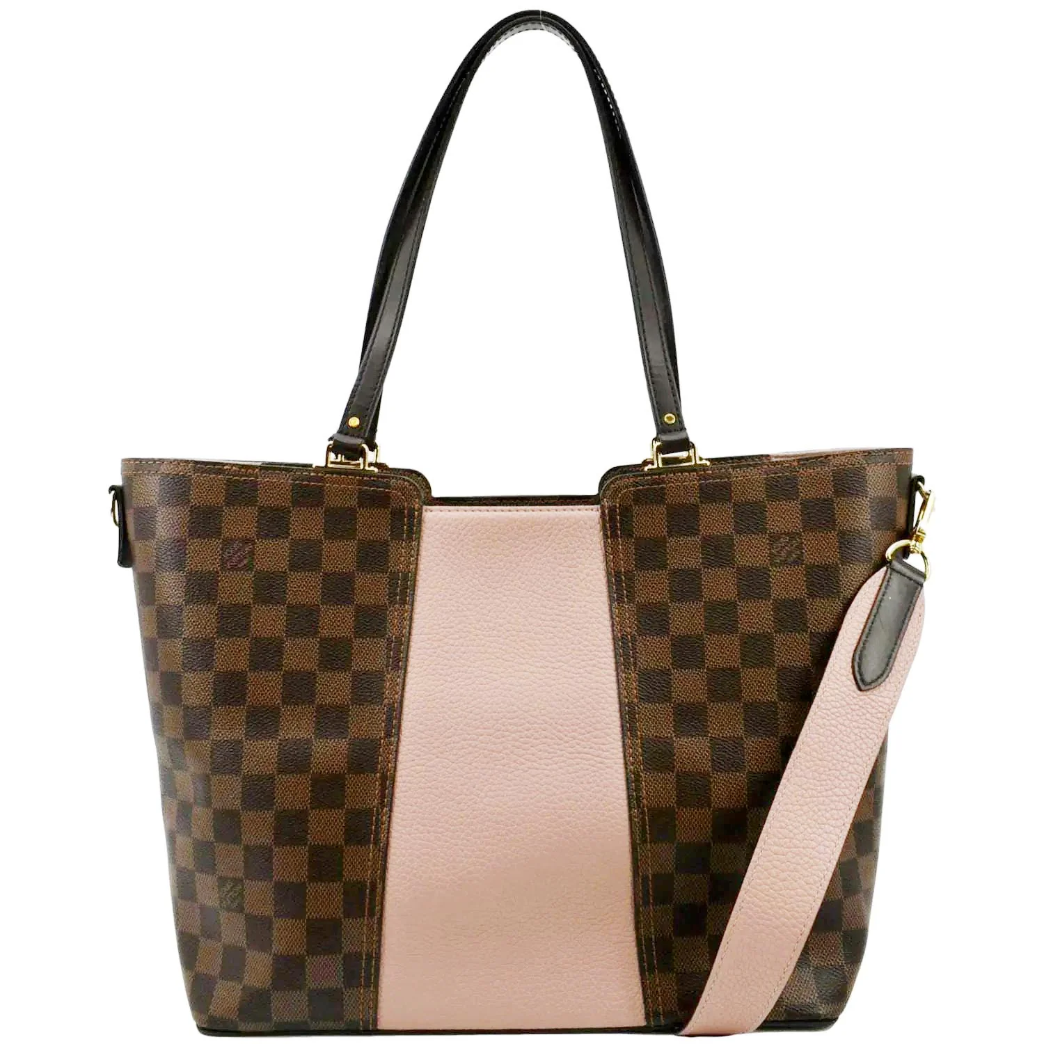 LOUIS VUITTON Jersey Damier Ebene Shoulder Bag Magnolia - Image 3