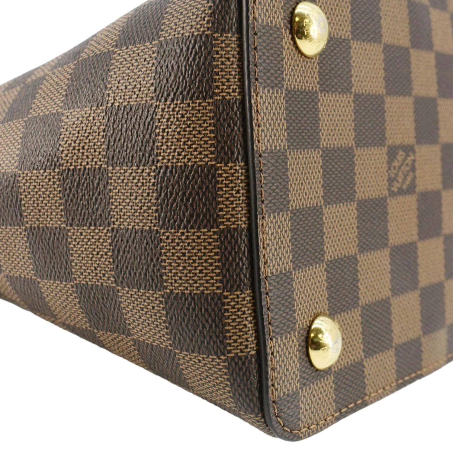 LOUIS VUITTON Jersey Damier Ebene Tote Shoulder Bag Brown - Image 9