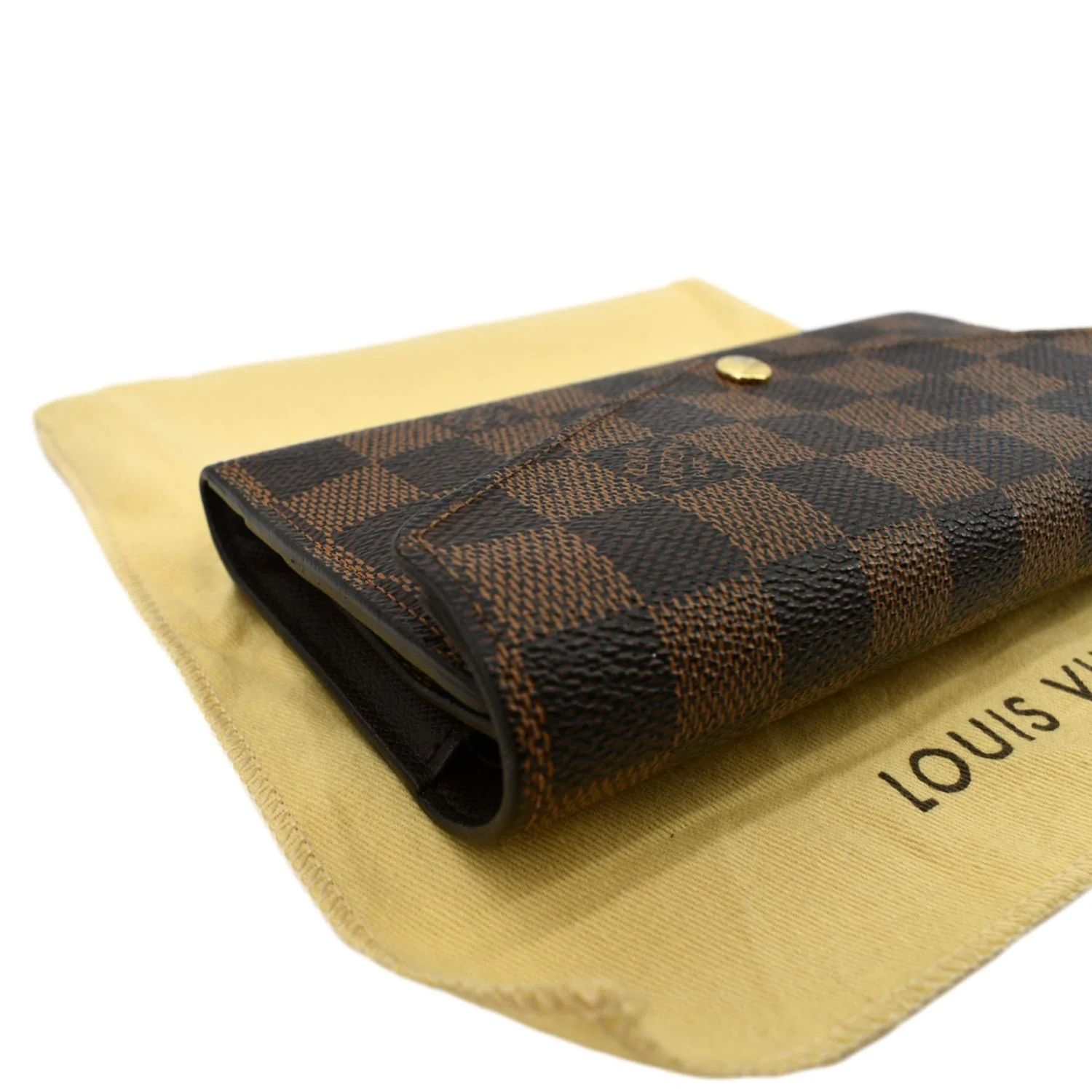 LOUIS VUITTON Josephine Damier Ebene Wallet Brown - Image 6