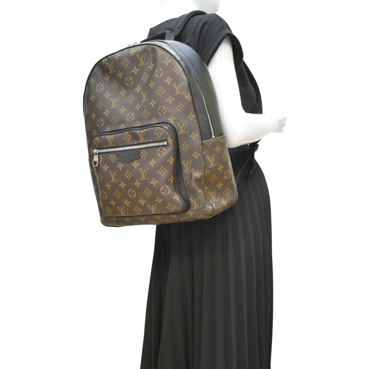 LOUIS VUITTON Josh Monogram Canvas Backpack Bag Brown - Image 2