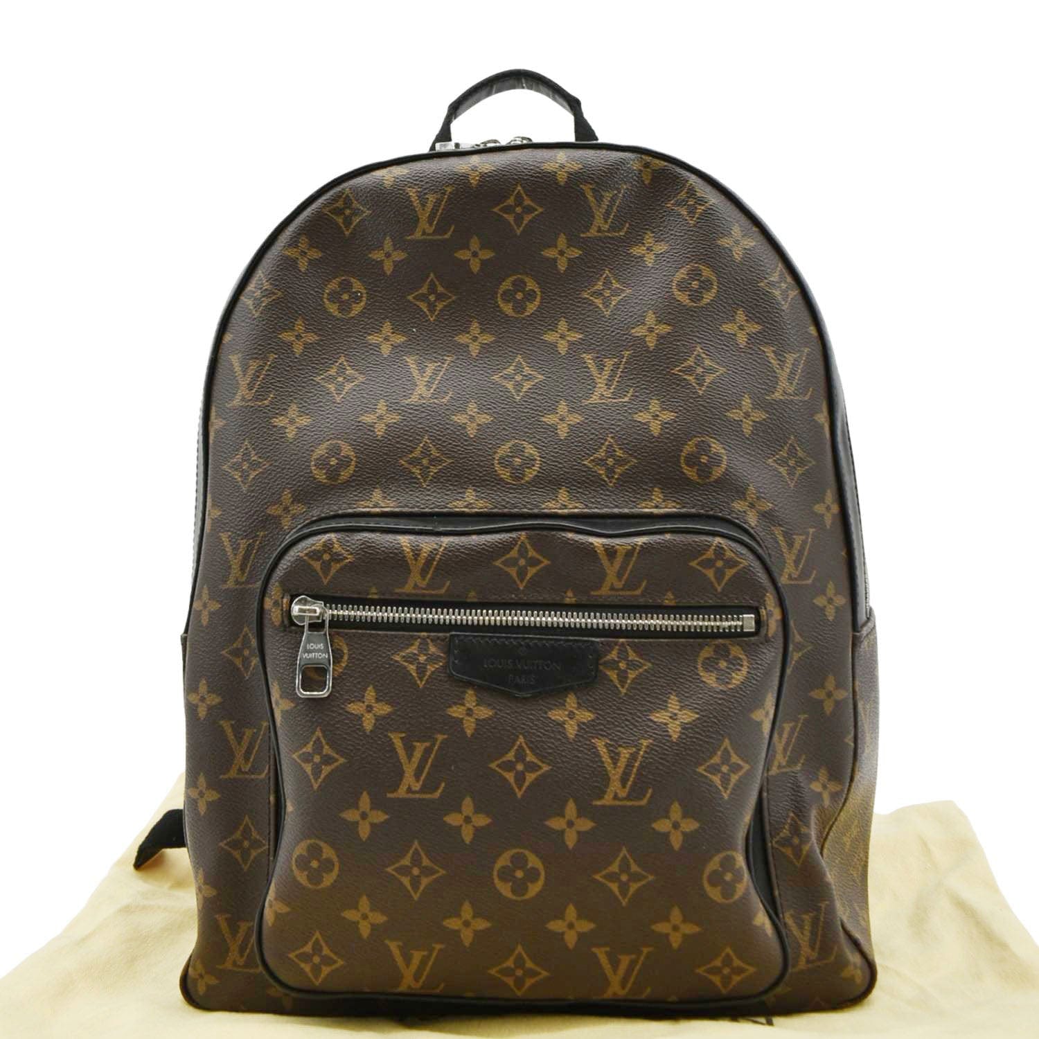 LOUIS VUITTON Josh Monogram Canvas Backpack Bag Brown - Image 3