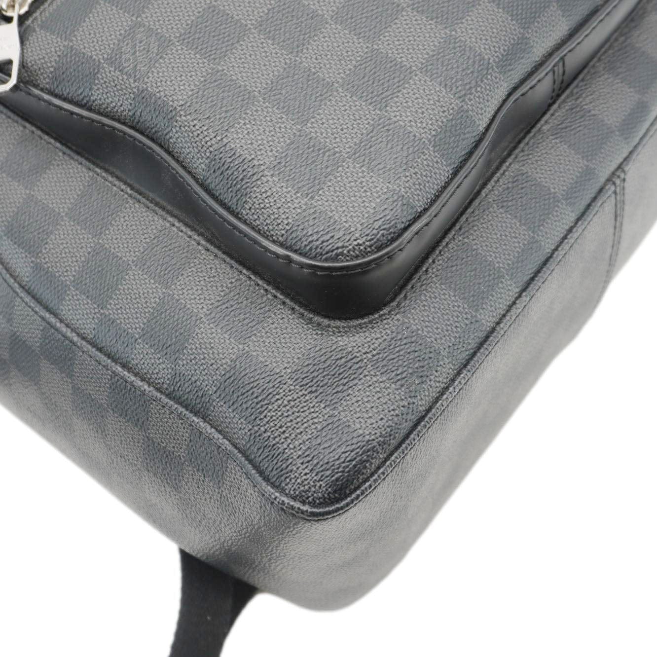 LOUIS VUITTON Josh Damier Graphite Backpack Black - Image 9