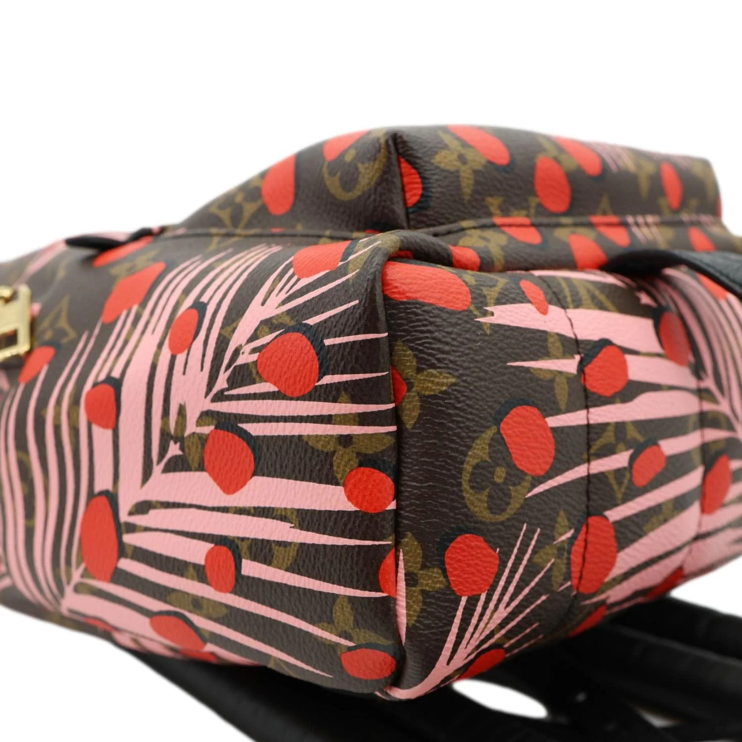 LOUIS VUITTON Palm Springs PM Monogram Jungle Dots Backpack Bag Brown - Image 8