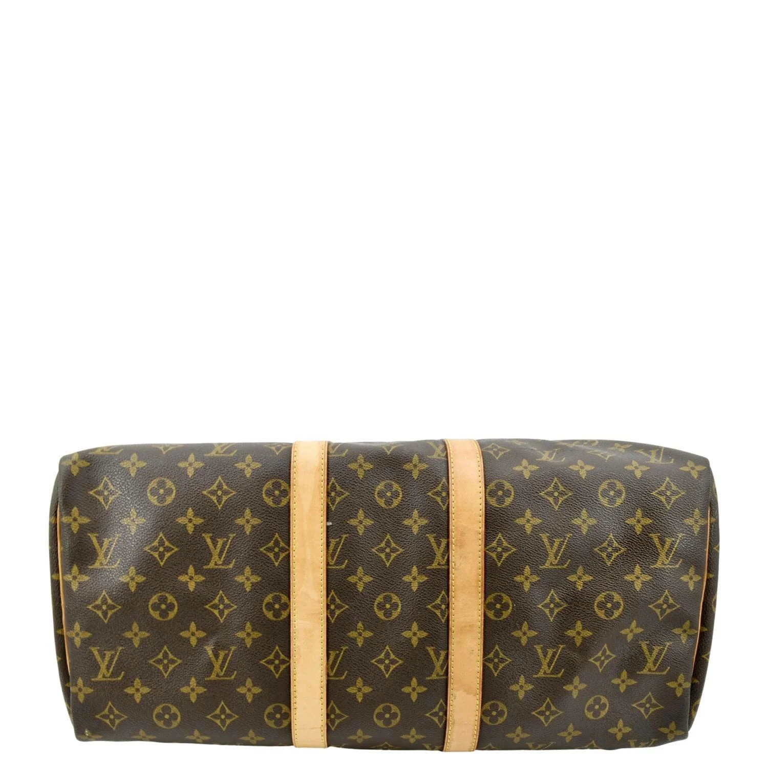 LOUIS VUITTON Keepall 45 Monogram Canvas Travel Bag Brown - Image 9