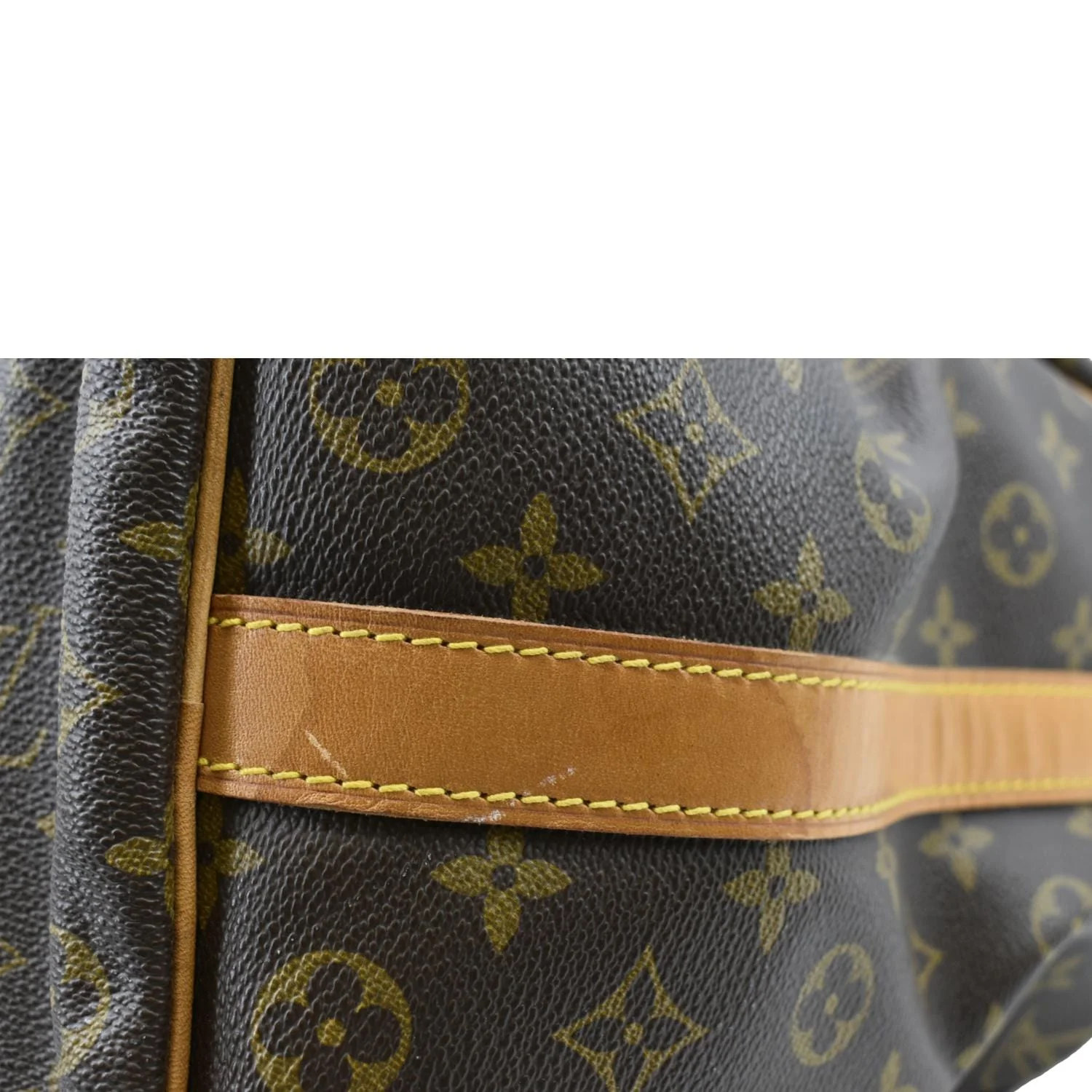 LOUIS VUITTON Keepall 50 Bandouliere Monogram Canvas Travel Bag Brown - Image 10