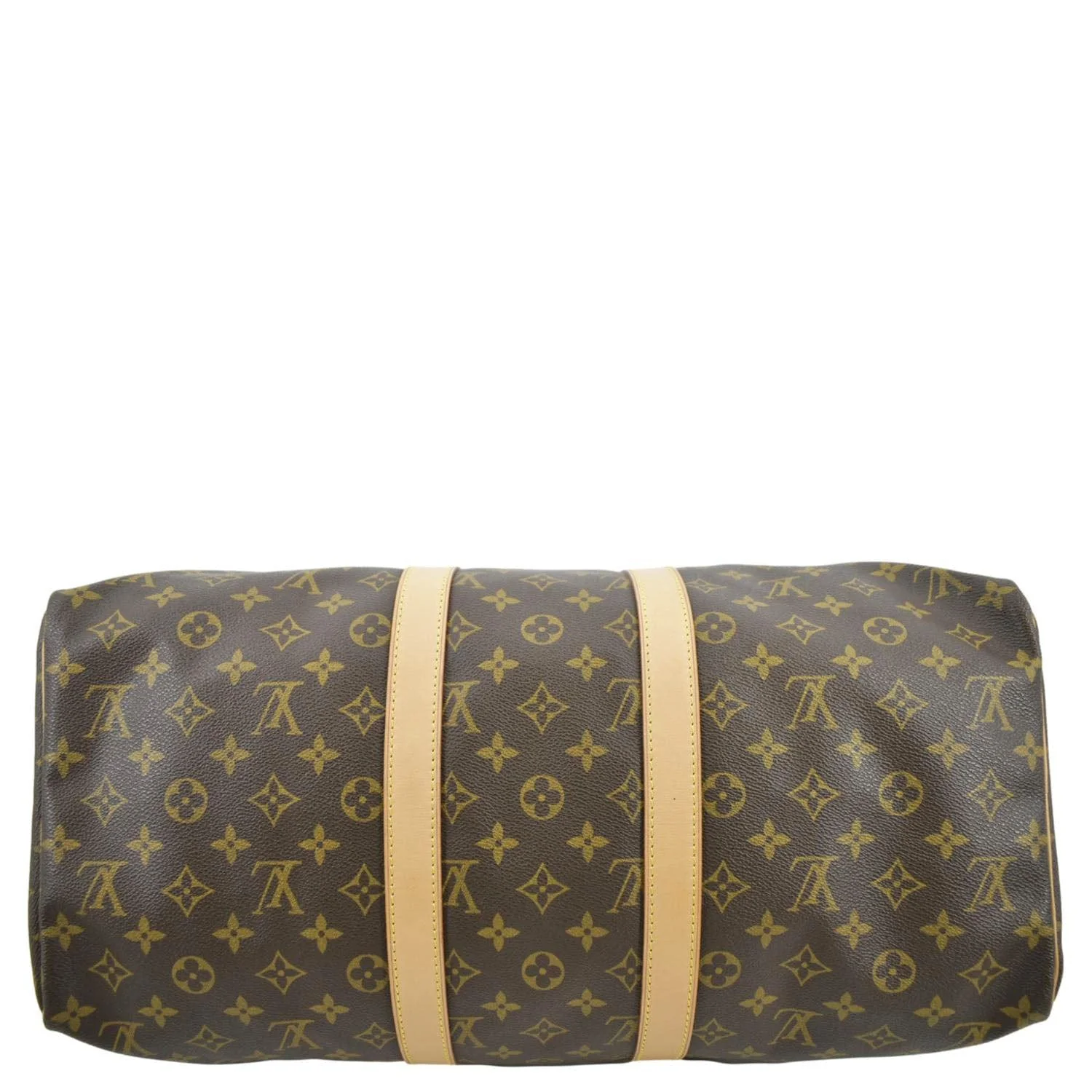 LOUIS VUITTON Keepall 45 Monogram Canvas Travel Bag Brown - Image 9