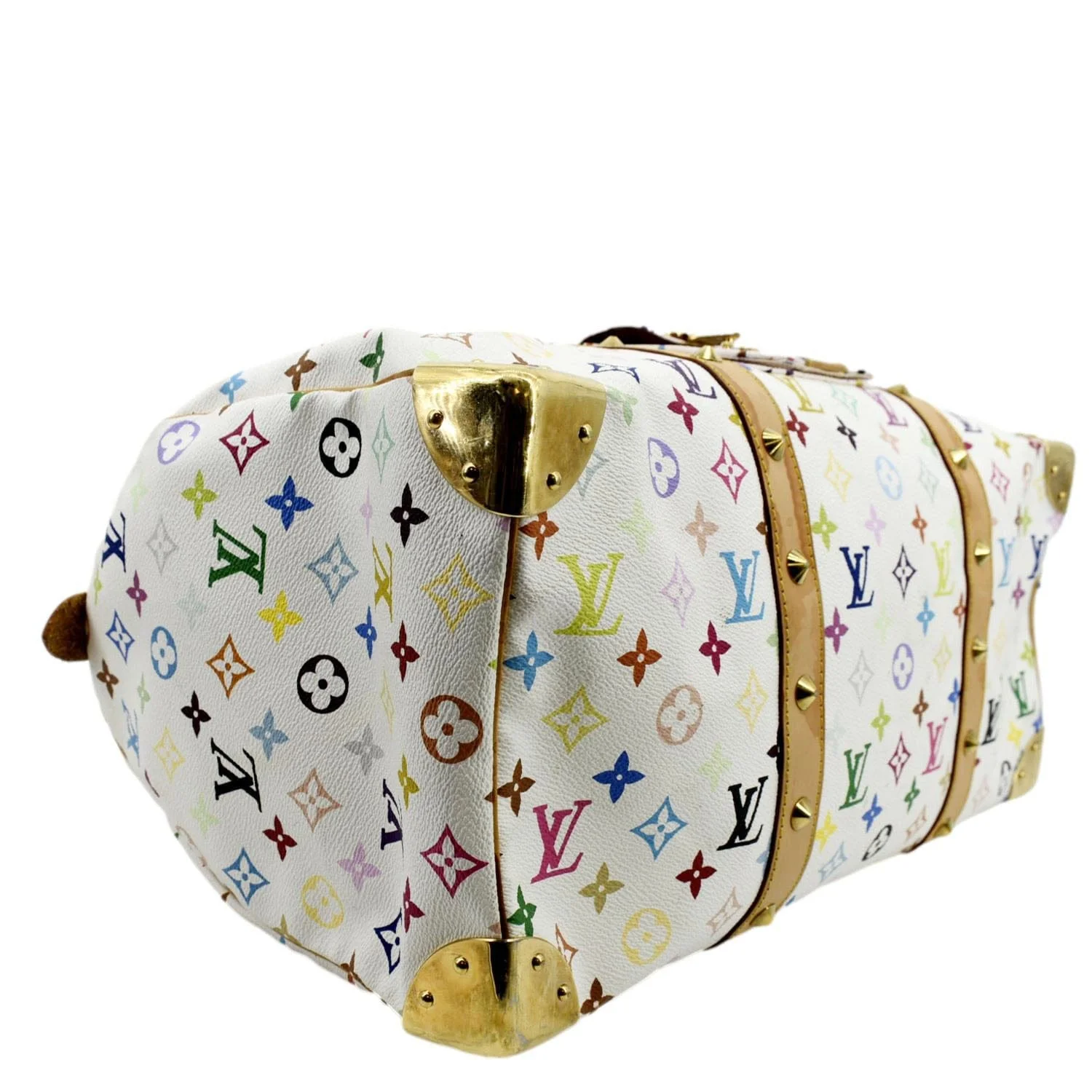LOUIS VUITTON Keepall 45 Monogram Canvas Travel Bag Multicolor - Image 7