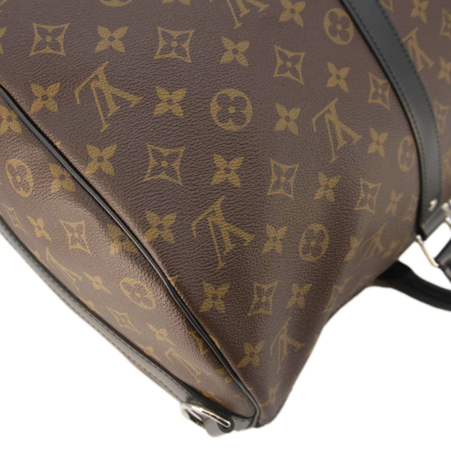 LOUIS VUITTON Keepall 45 Monogram Canvas Travel Bag Black - Image 6