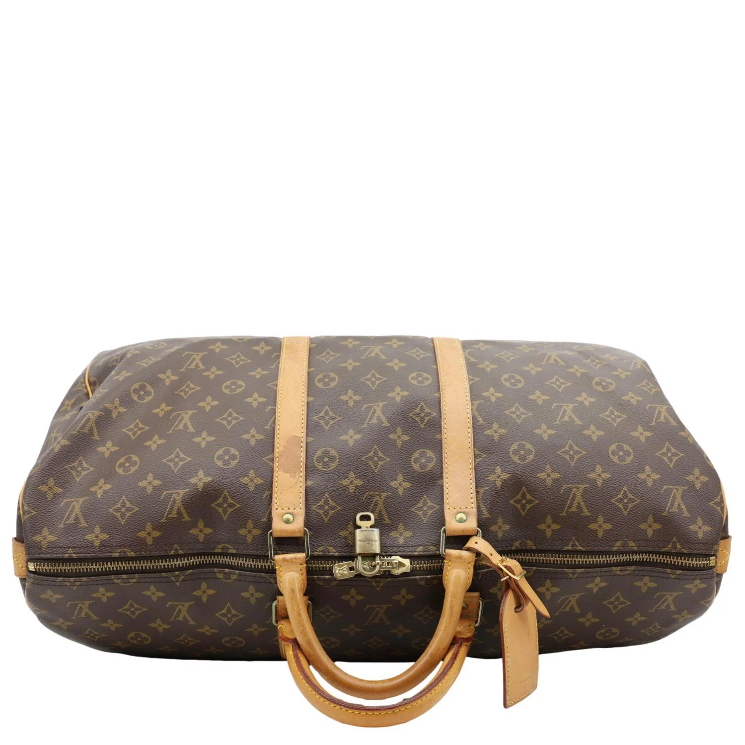 LOUIS VUITTON Keepall 55 Monogram Canvas Travel Bag Brown - Image 5