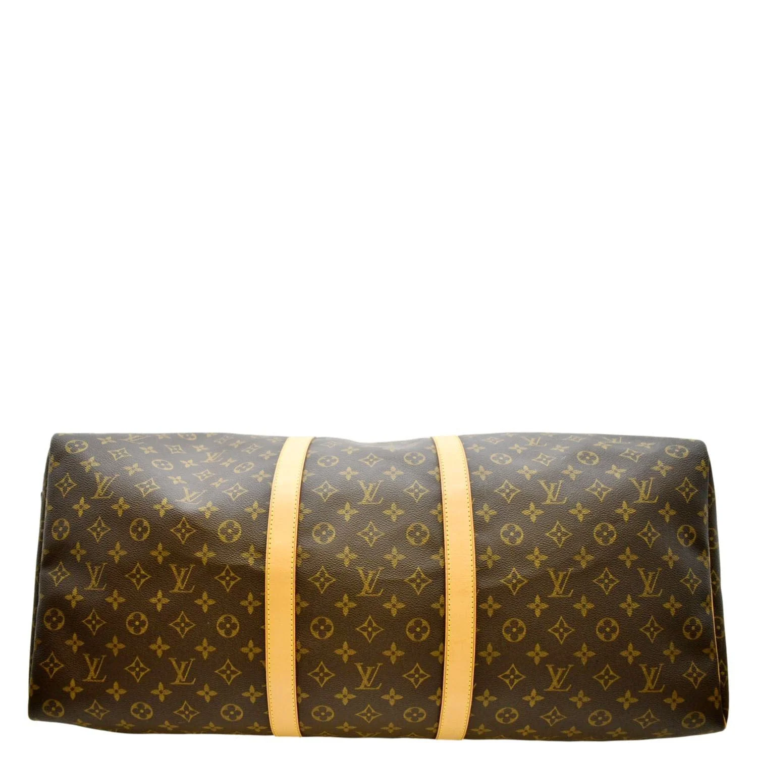 LOUIS VUITTON Keepall 60 Monogram Canvas Travel Bag Brown - Image 9