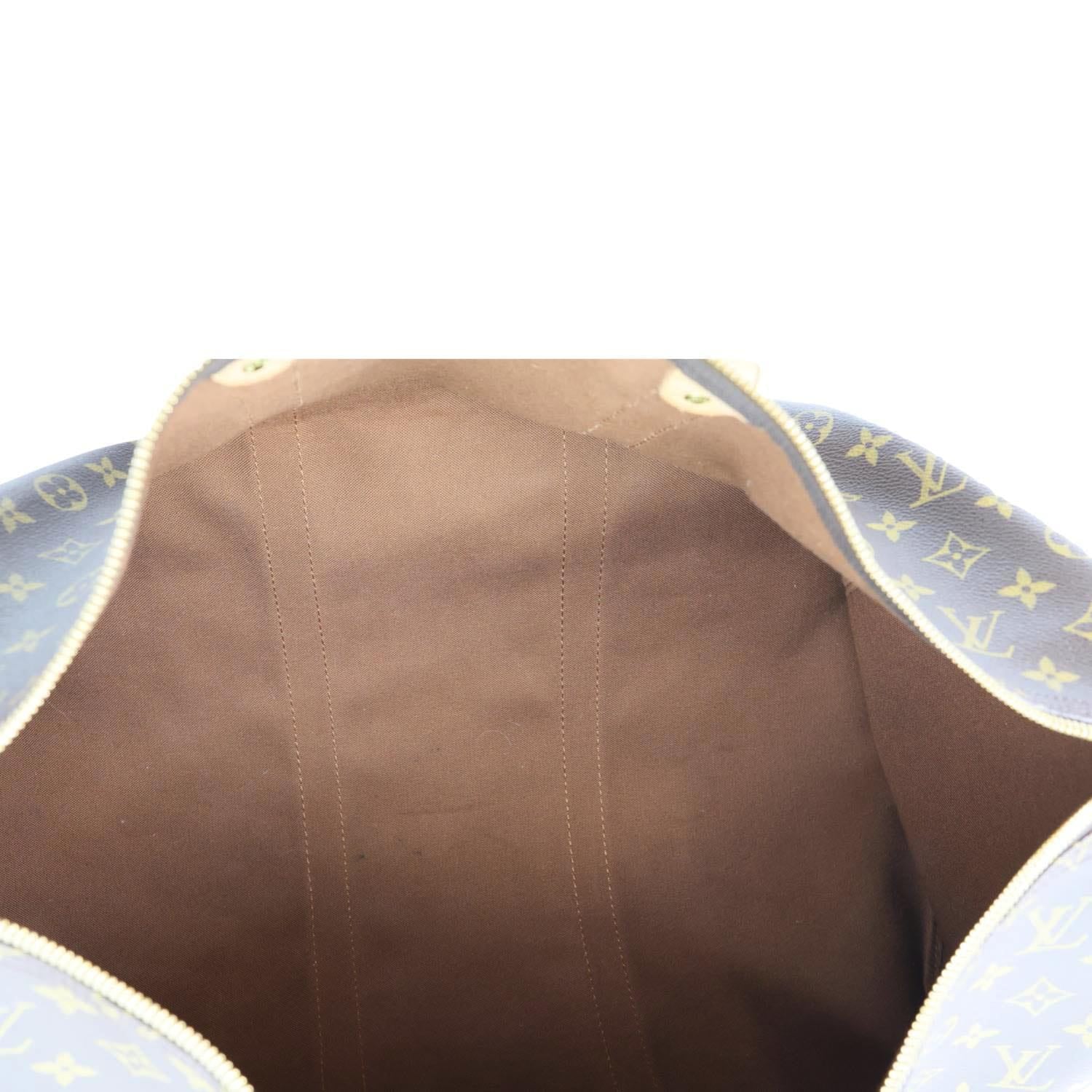 LOUIS VUITTON Keepall 50 Monogram Canvas Travel Bag Brown - Image 12