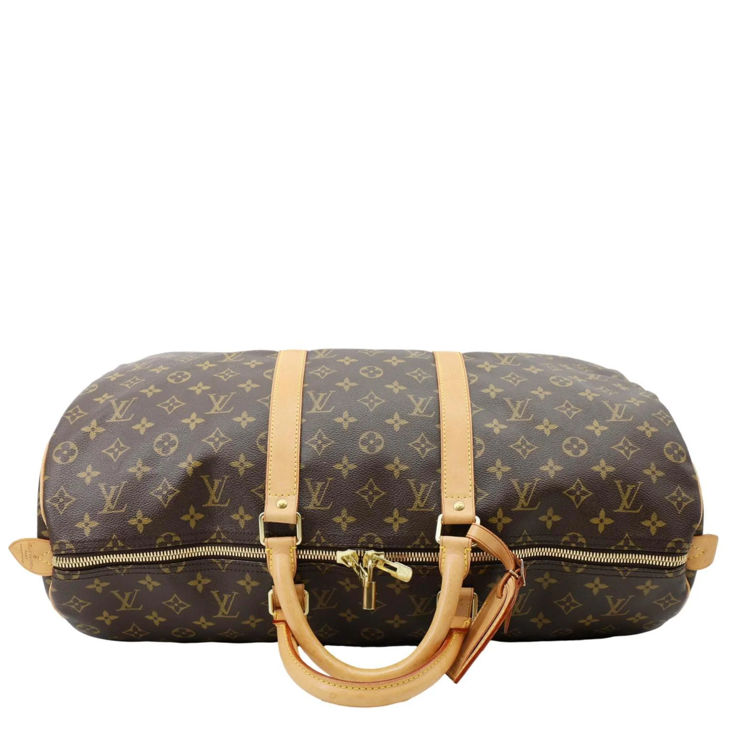 LOUIS VUITTON Keepall 50 Monogram Canvas Travel Bag Brown - Image 4