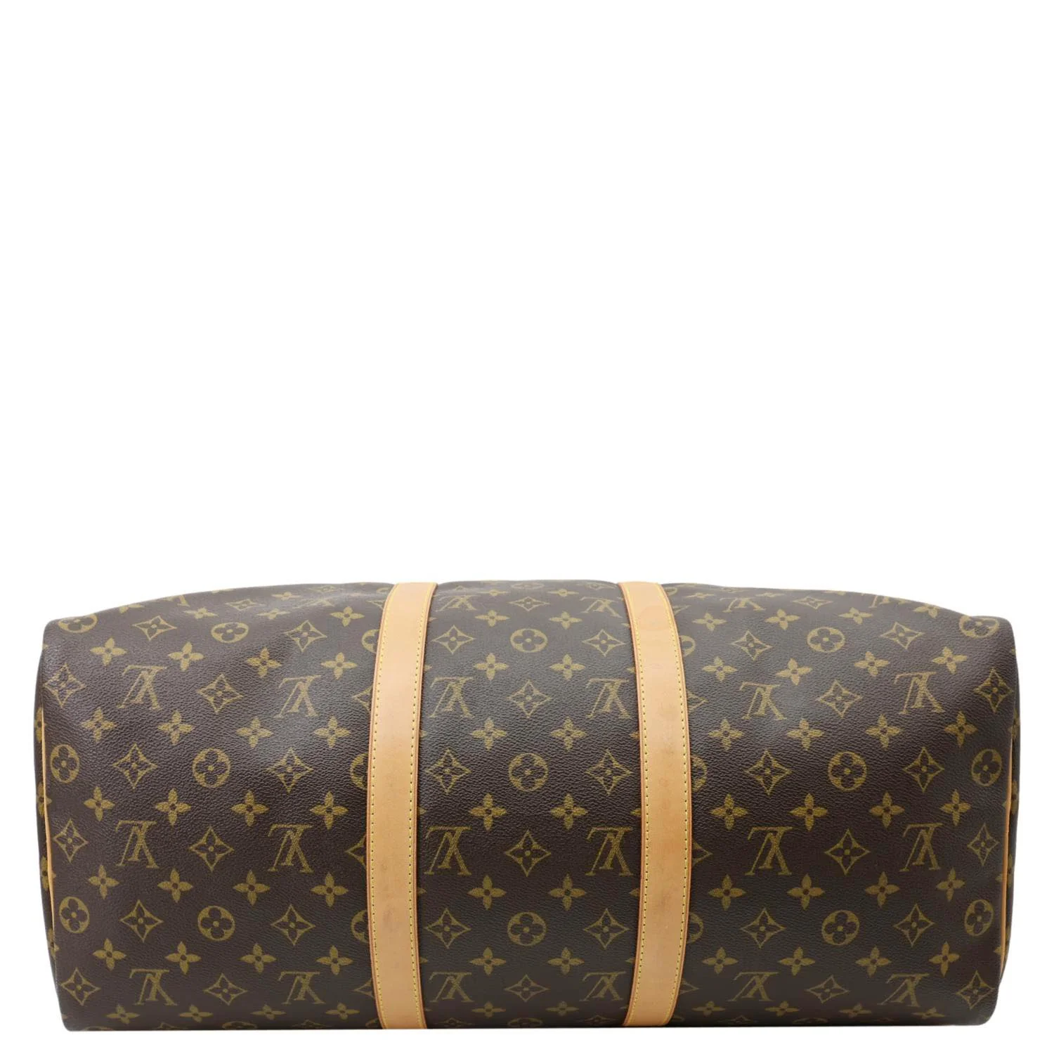 LOUIS VUITTON Keepall 50 Monogram Canvas Travel Bag Brown - Image 9