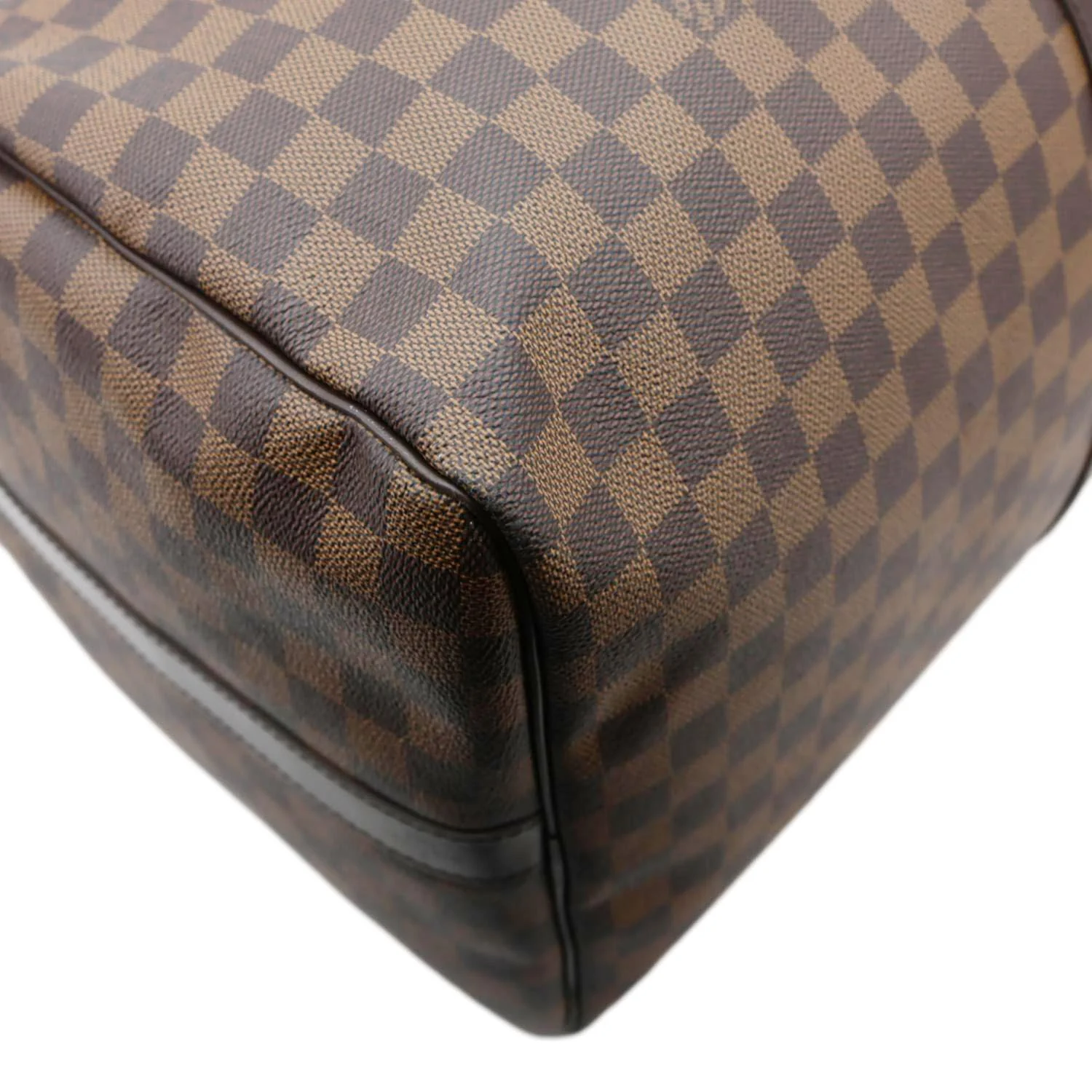 LOUIS VUITTON Keepall Bandouliere 55 Damier Ebene Travel Bag Brown - Image 7