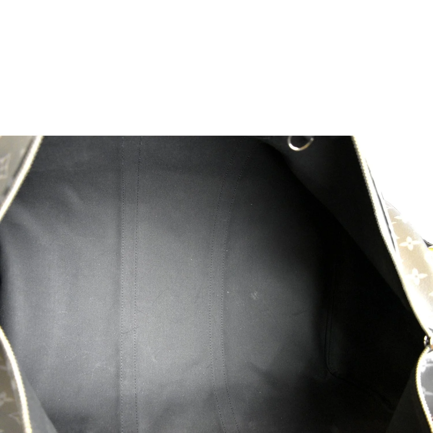 LOUIS VUITTON Keepall 55 Bandouliere Monogram Eclipse Travel Bag Black - Image 10