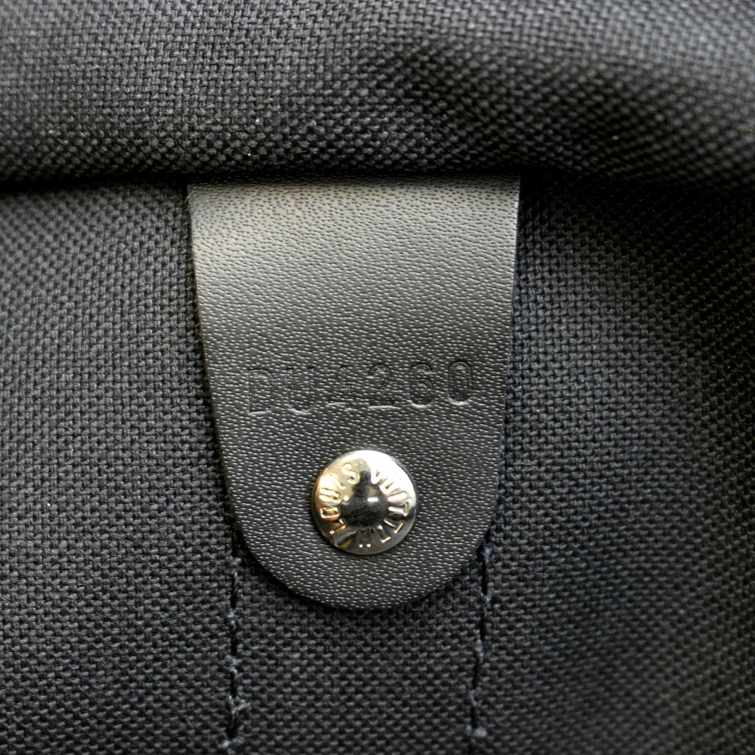 LOUIS VUITTON Keepall 55 Bandouliere Monogram Eclipse Travel Bag Black - Image 11
