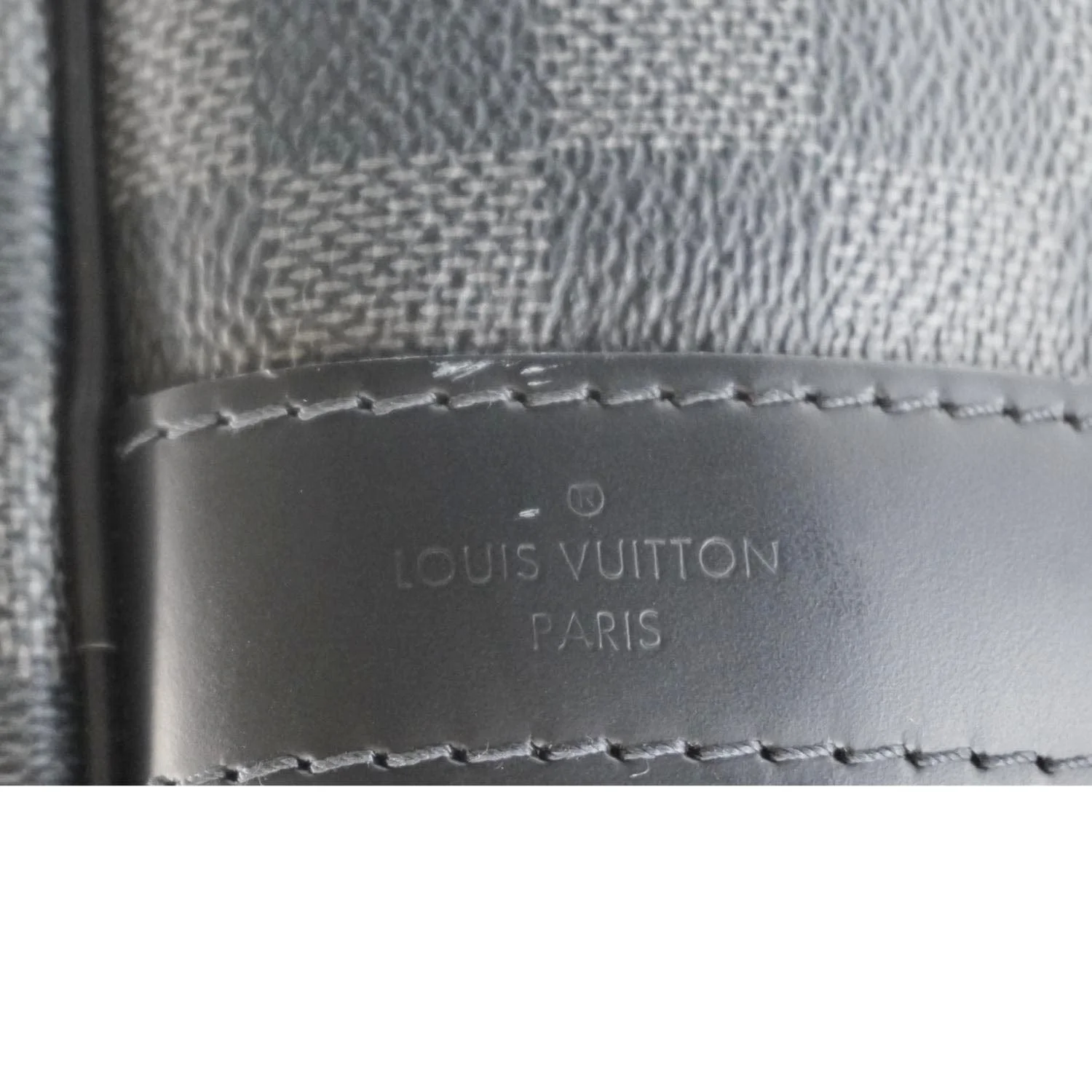 LOUIS VUITTON Keepall 55 Bandouliere Damier Graphite Travel Bag Black - Image 14