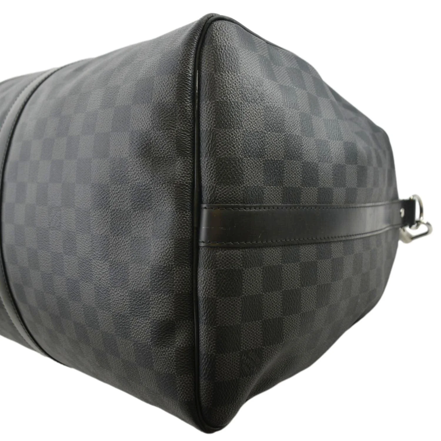LOUIS VUITTON Keepall 55 Bandouliere Damier Graphite Travel Bag Black - Image 7