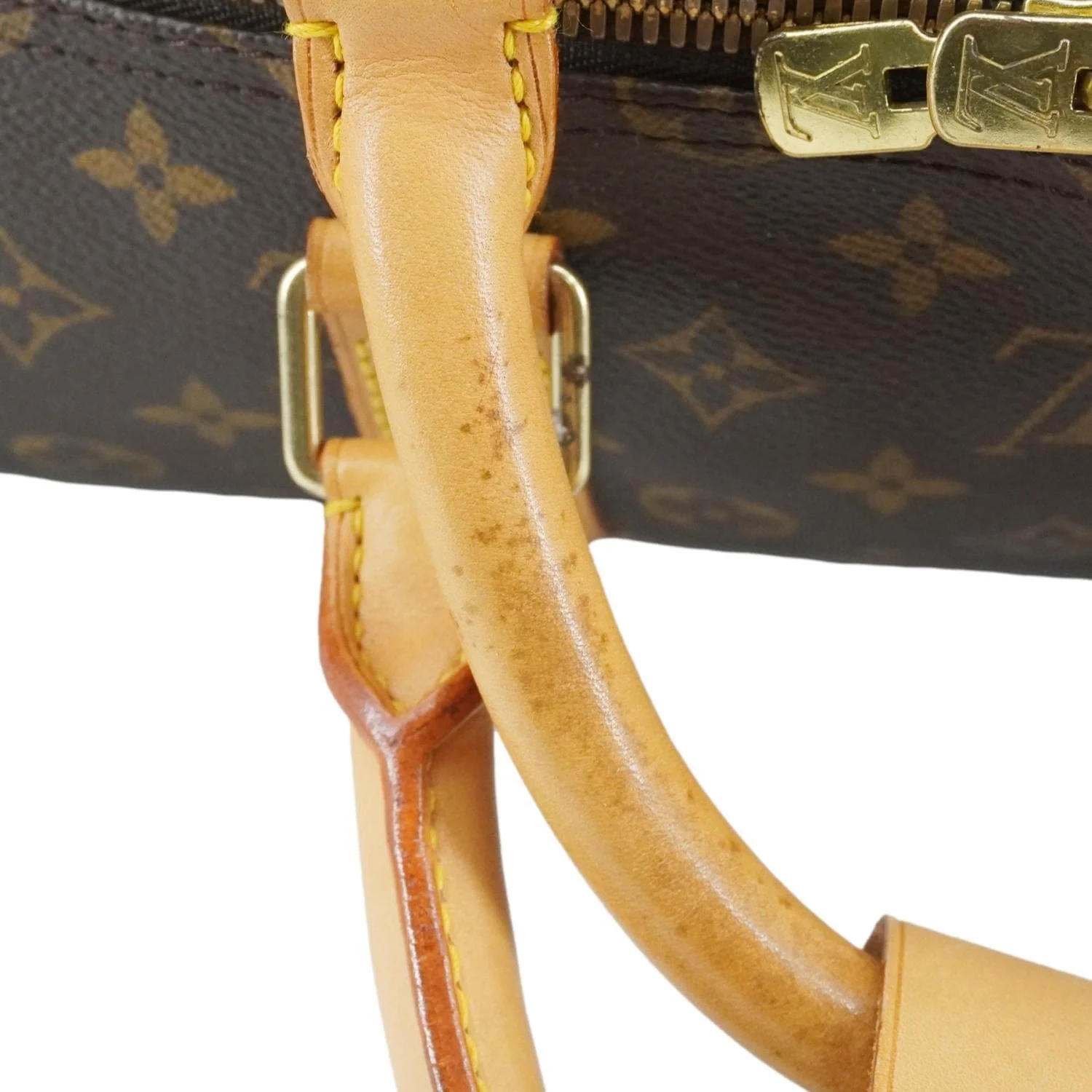 LOUIS VUITTON Keepall 55 Bandouliere Monogram Canvas Travel Bag Brown - Image 11