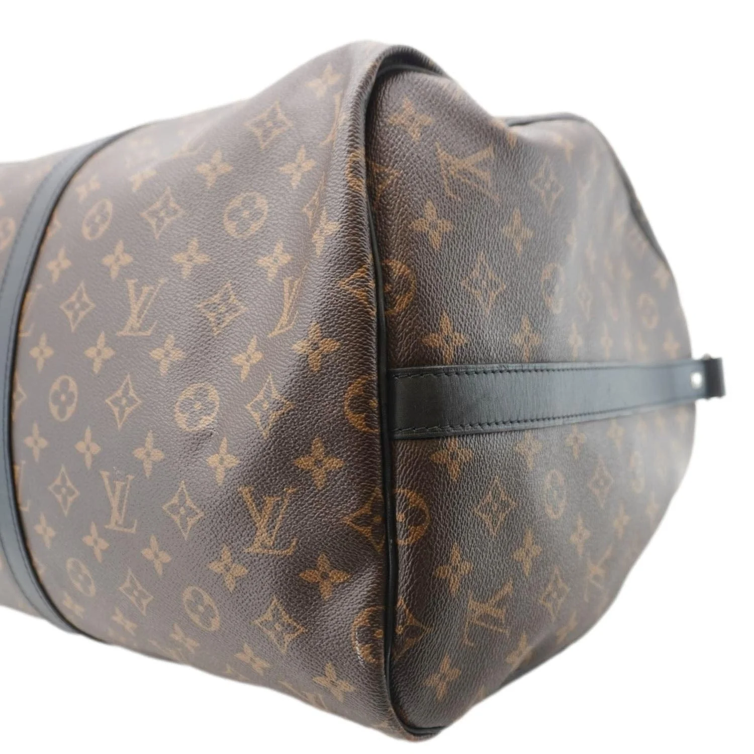LOUIS VUITTON Keepall Bandouliere 55 Monogram Canvas Travel Bag Brown - Image 8